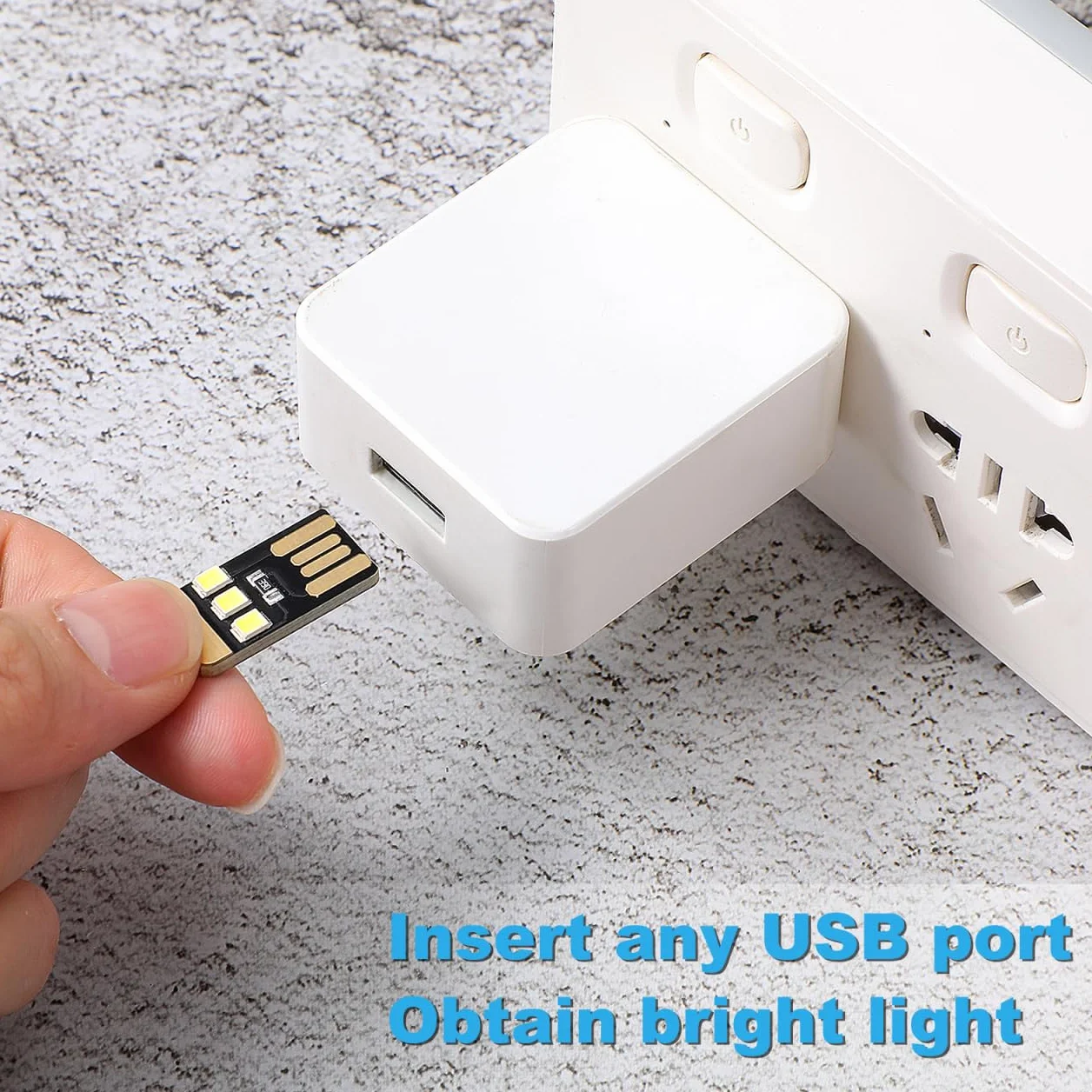 Homoyoyo Set di 5 mini USB LED luce portatile per computer portatile e da campeggio, versione PCB, ideale per emergenze, escursionismo e attività all'aria aperta