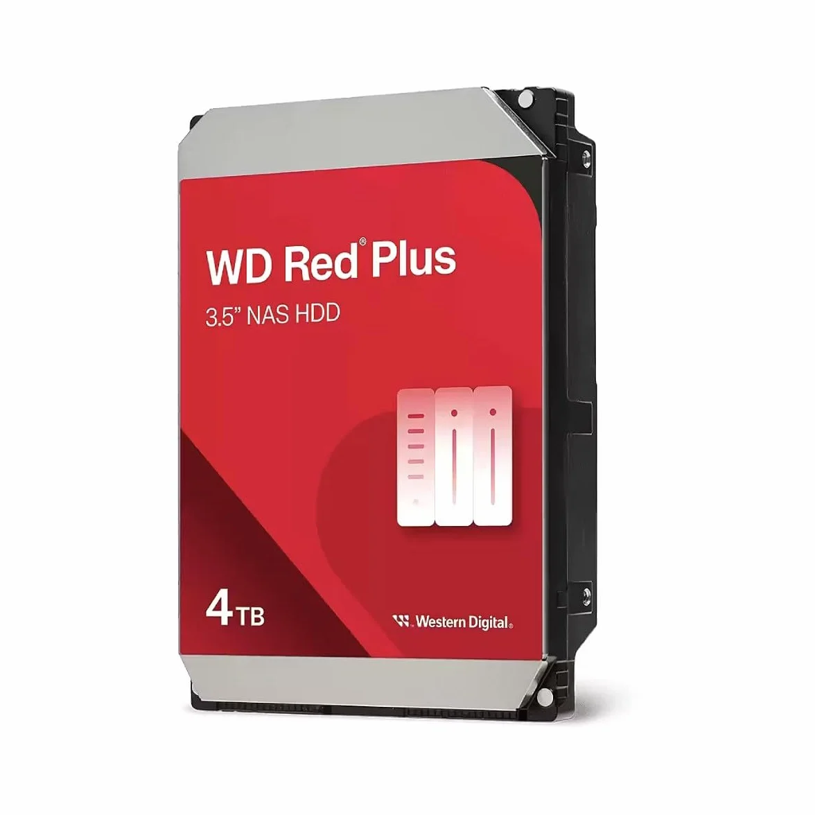 WD Red Plus 4TB NAS Hard Disk Interno 3,5" – 5400 RPM Classe, SATA 6Gb/s, CMR, 128MB Cache