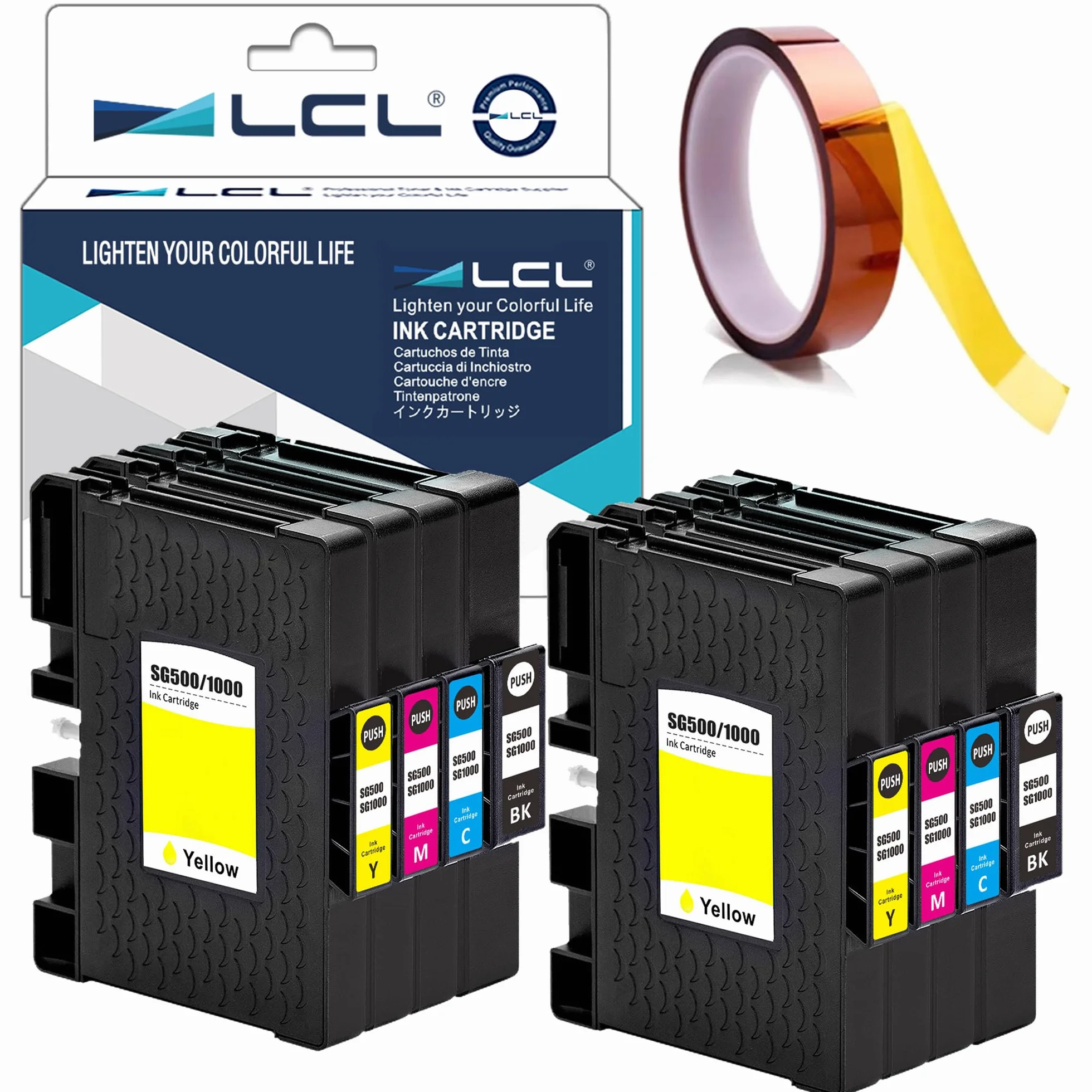 LCL Compatibile Sublimation Ink SG500 SG1000 PRINTAN DINK High Yield Cartucce d'inchiostro (8Pack,2K2C2M2Y) Sostituzione per Sawgrass Virtuoso SG500 SG1000 Sublimation Printer