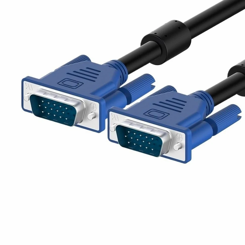 Cavo da VGA a VGA, 15 pin, 1,5 m, 300 cm, 5 m, prolunga maschio a maschio, cavo convertitore 3+6 per PC, monitor, TV, proiettore (300 cm)