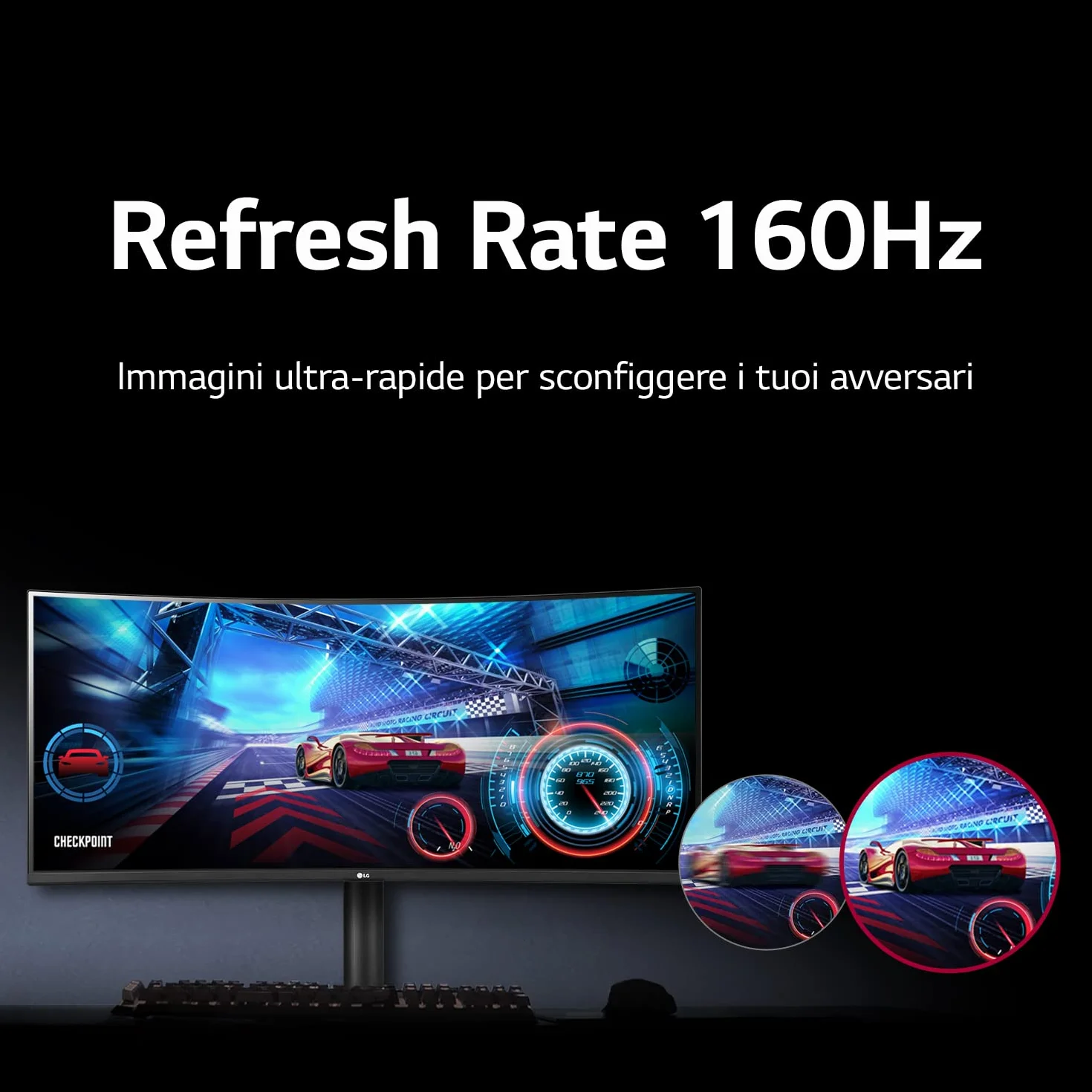 LG 34U650A Monitor UltraWide 21:9 Curvo 34" WQHD (3440x1440), IPS, HDR 10, sRGB 99%, Speaker Stereo 14W, USB-C Hub USB, Stand regolabile, Nero