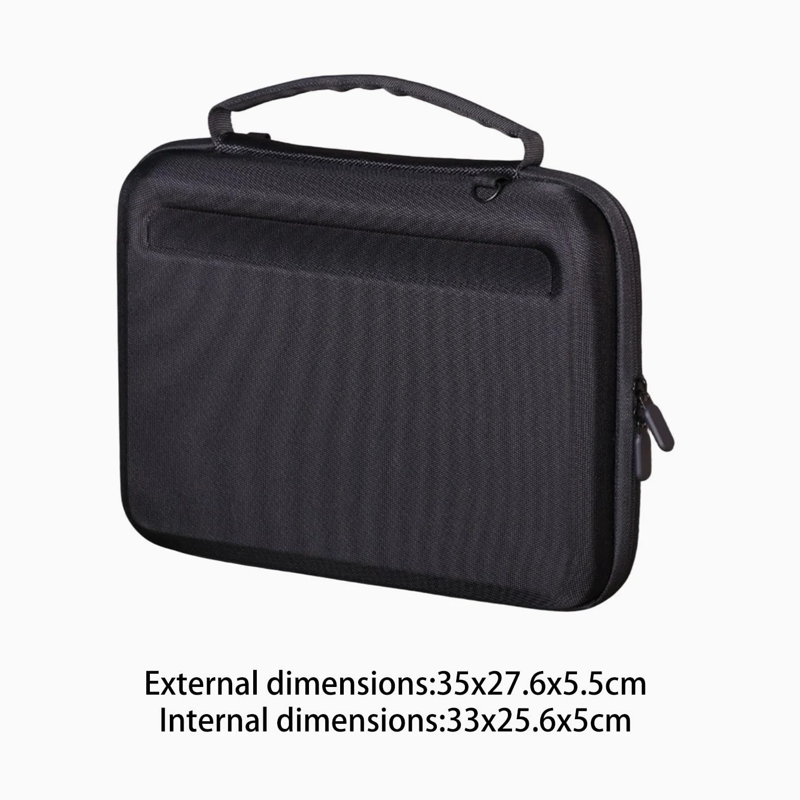 Organizer Laptop Borsa Custodia Rigida Impermeabile Compartimenti Organizer Maniglia Tracolla Regolabile Adatta per Affari Studenti Trasporto Ufficio, for 14inch Pads