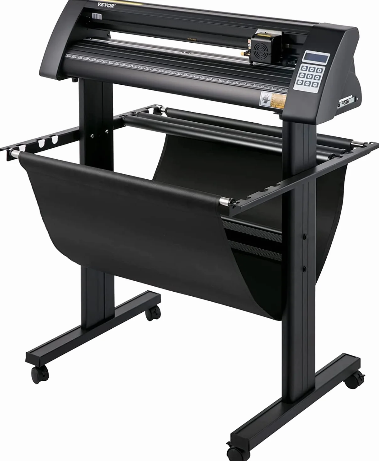 VEVOR Plotter da Taglio per Vinile Semiautomatico, Modello KH-870A 870 mm 95 W Taglierina per Plotter Vinile Flexi con Display LED per Adesivi per Auto, Segnali Stradali, Palloncini, Caschi, ecc.