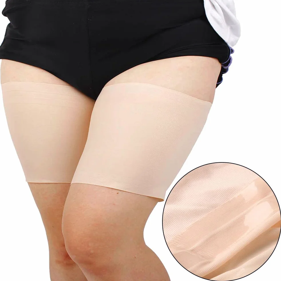 Fascia Elastica Antisfregamento per Cosce con Silicone Antiscivolo, Carnagione