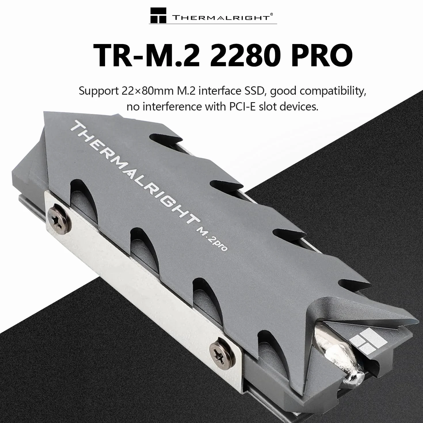 Thermalright M.2 Pro 2280 - Dissipatore di calore SSD, 8 mm, High Performance Double Side Thermal Pad
