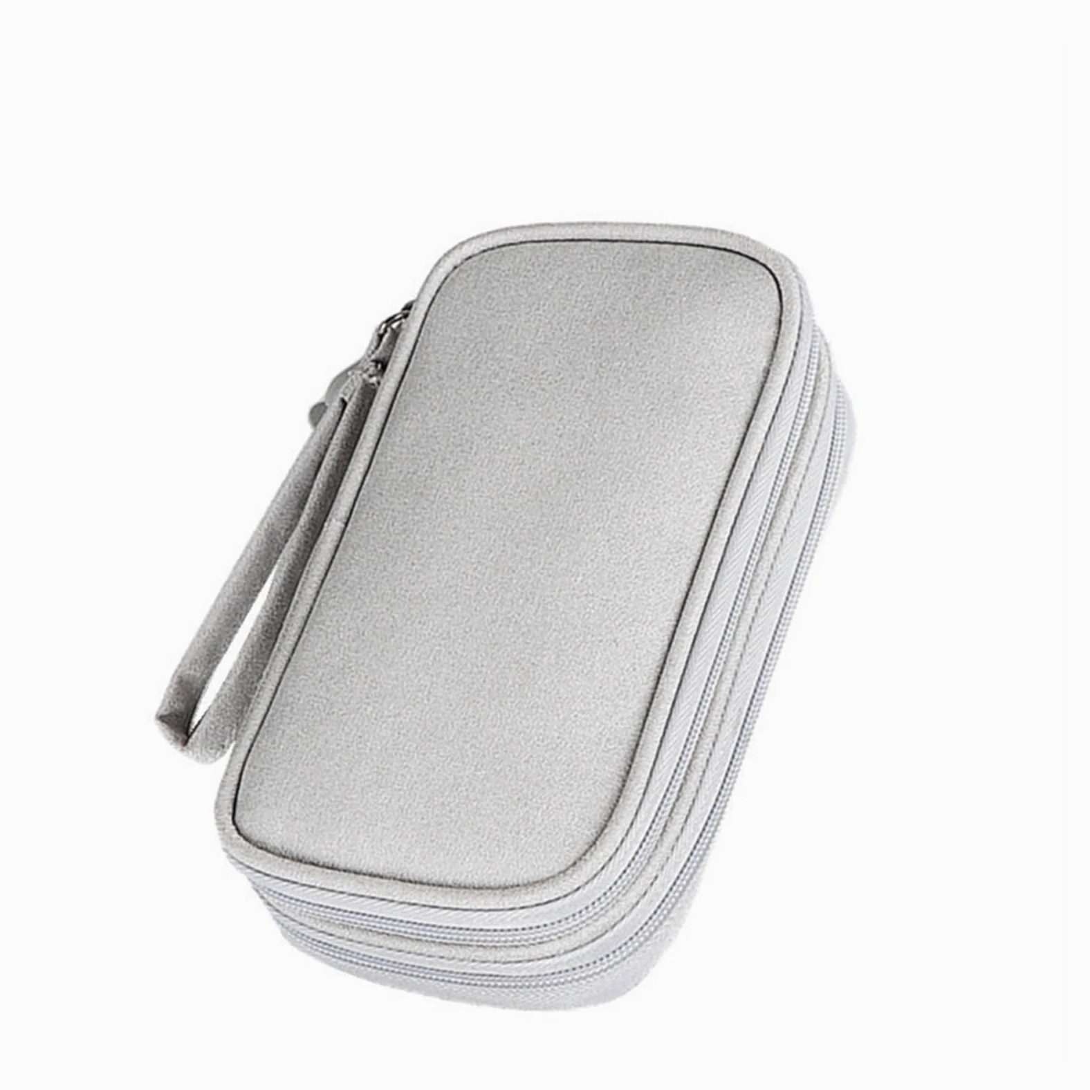 Borsa Organizer Per Cavi Borsa For Cavi Da Viaggio Custodia Digitale Portatile Caricabatterie Dati Organizzatore Accessori Elettronici Impermeabile(2 Layer-Black)