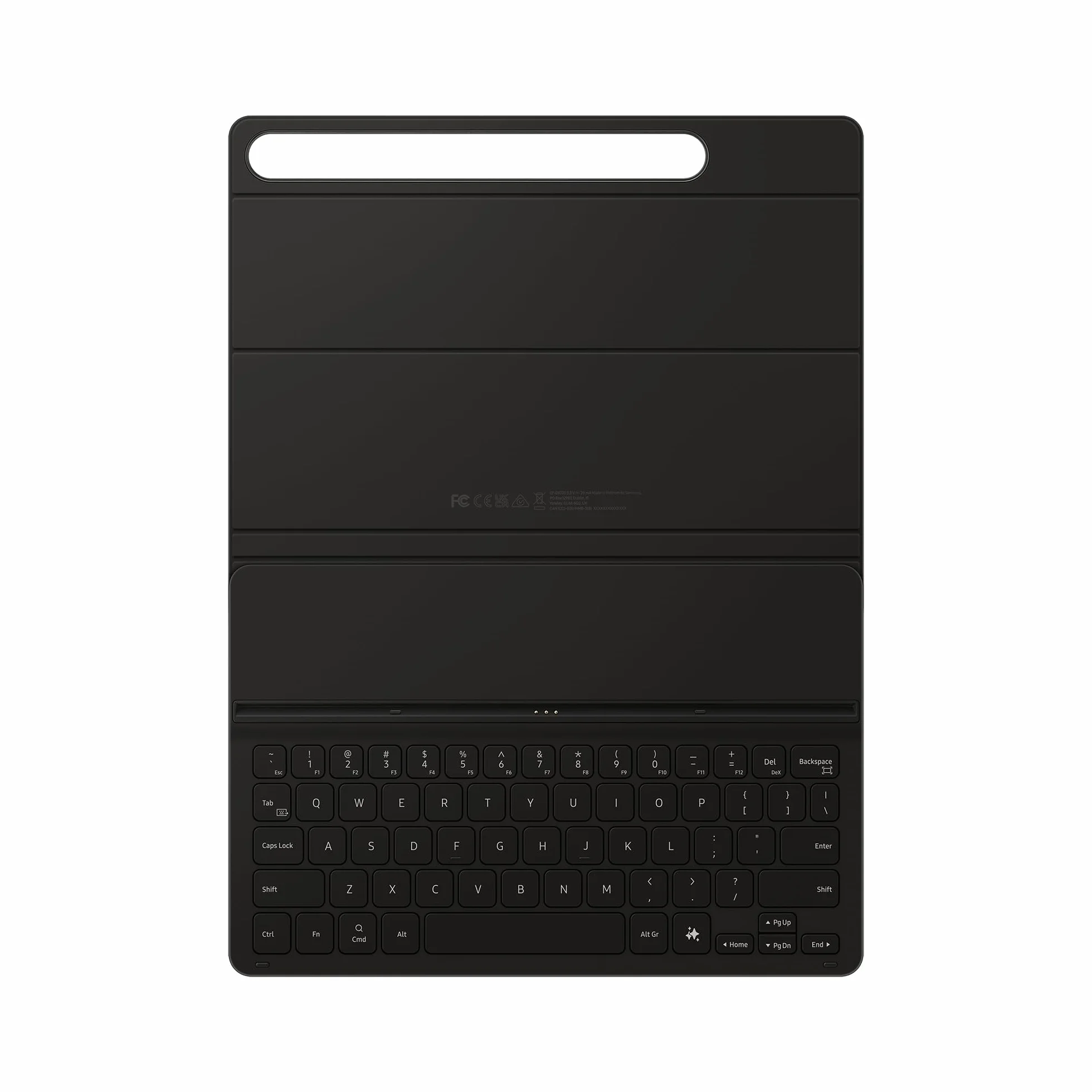 Samsung Book Cover Keyboard Slim Custodia per tablet con tastiera per Galaxy Tab S9 | S9 FE | S10 FE | S10 Lite, Layout Italiano QWERTY, Nero