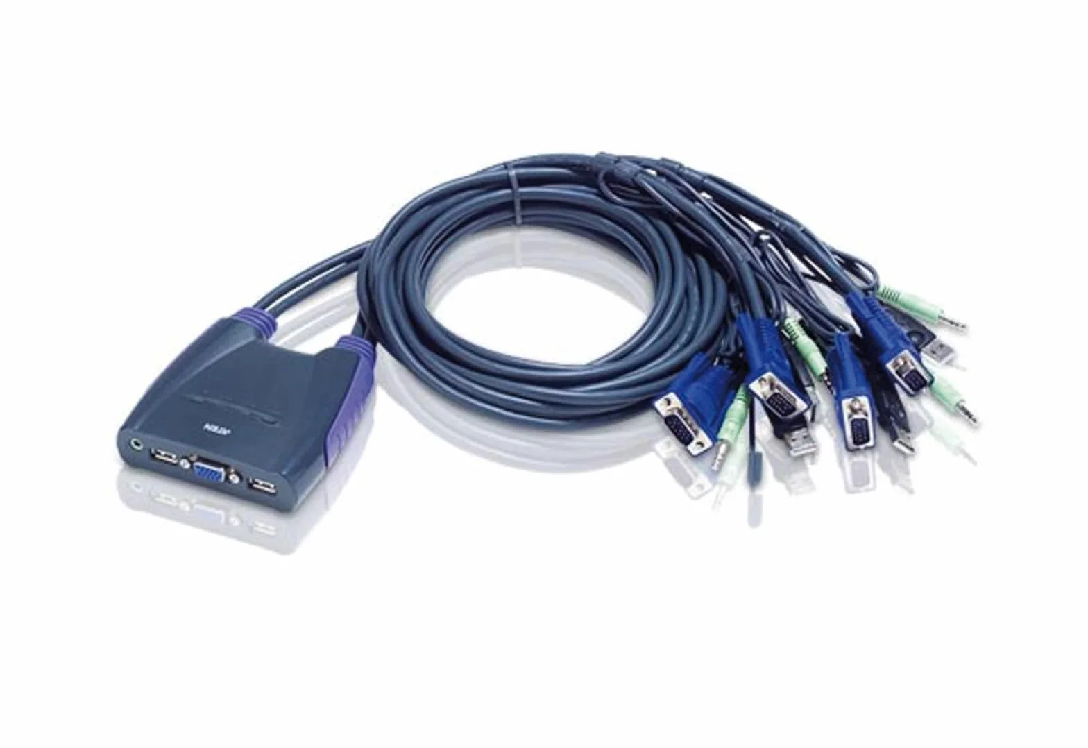 Aten CS64US switch per keyboard-video-mouse (kvm) Nero