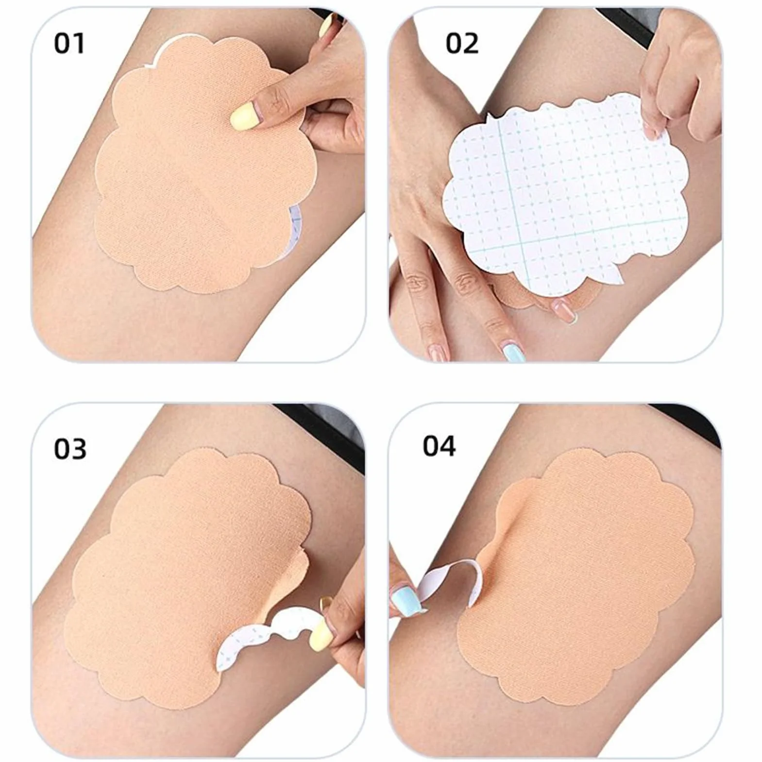 Cerotti Antisfregamento Cosce 10 Pezzi Fascie Ultra Resistenti Adesivi Invisibili Anti-Traspirazione Donna Uomo