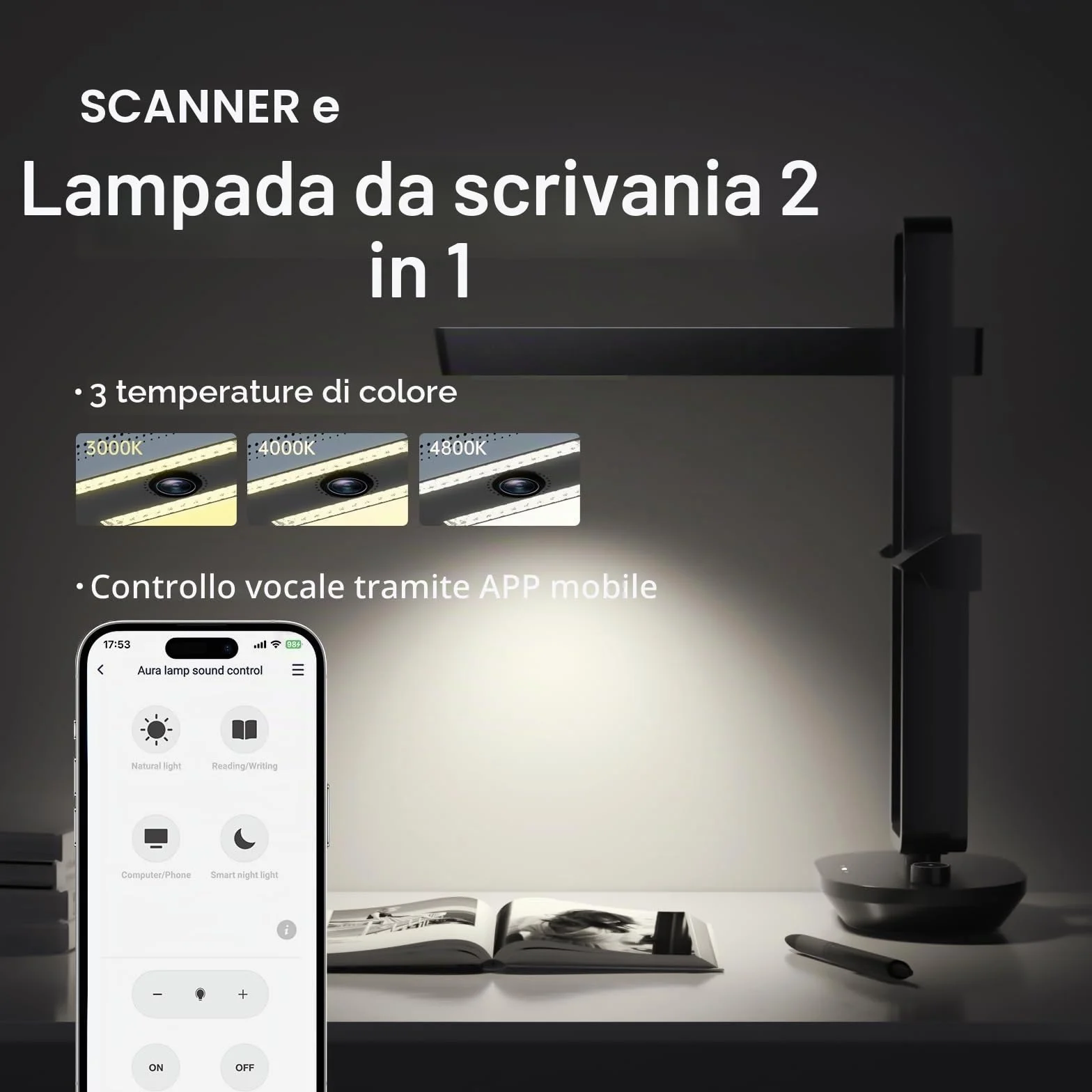 CZUR Aura Pro Scanner Portatile per Libri A3 OCR MacOS Windows