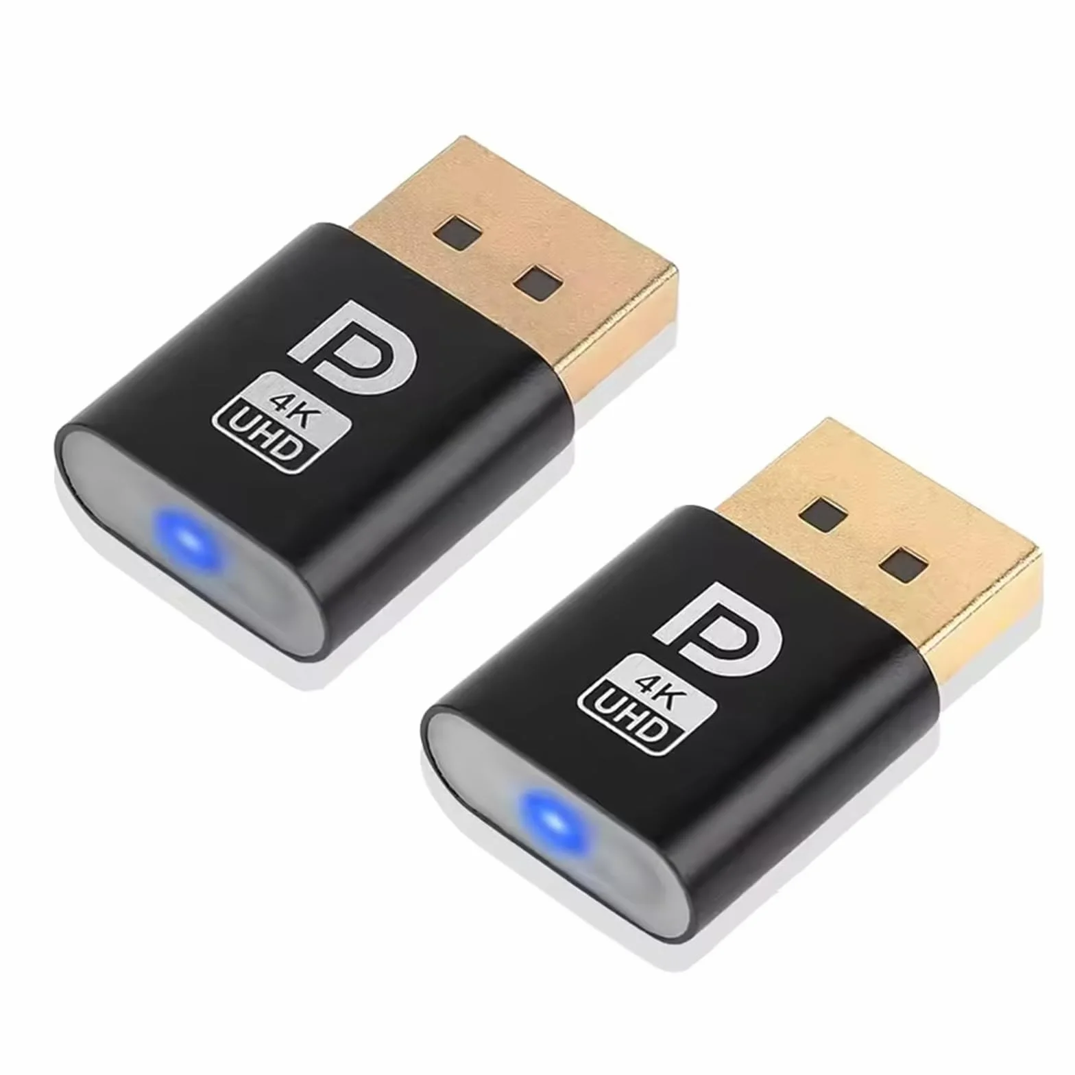 2 emulatori per display Headless Ghost, interfaccia DP, 1080p@60Hz, 2K@30Hz, 4K, DP-Dummy Plug,EDID Emulator, Display Emulator, per Mining, server remoti, desktop virtuali, senza monitor ecc