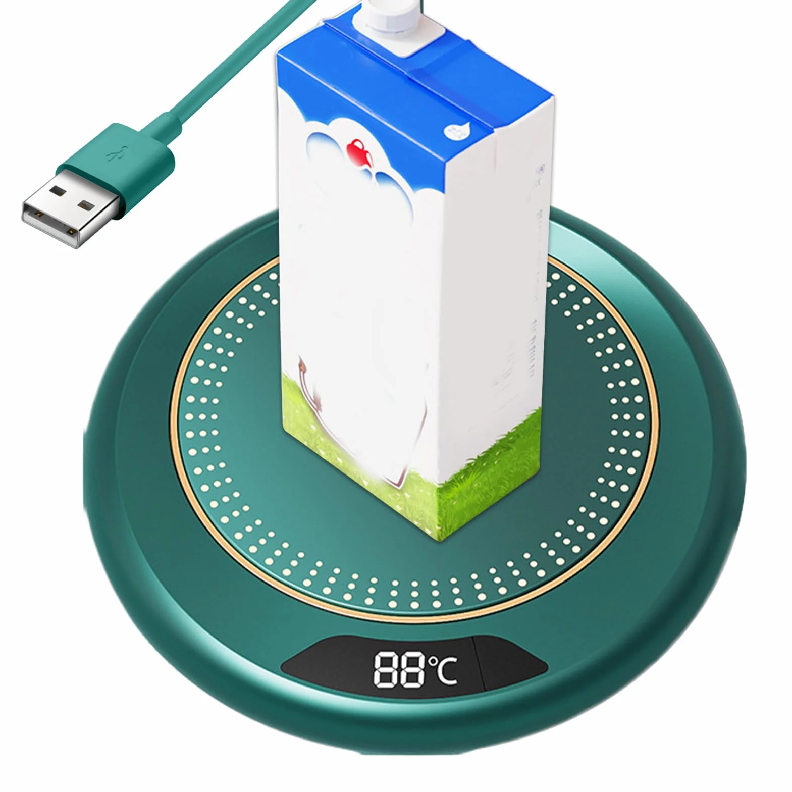 Scaldacaffè | 3 Livelli Temperatura Piastra Riscaldante USB Intelligente 20W | Dispositivo Riscaldante Per Cucina Sala Da Pranzo Regalo Casa - Accessorio Alimentare Termico per Bevande Calde