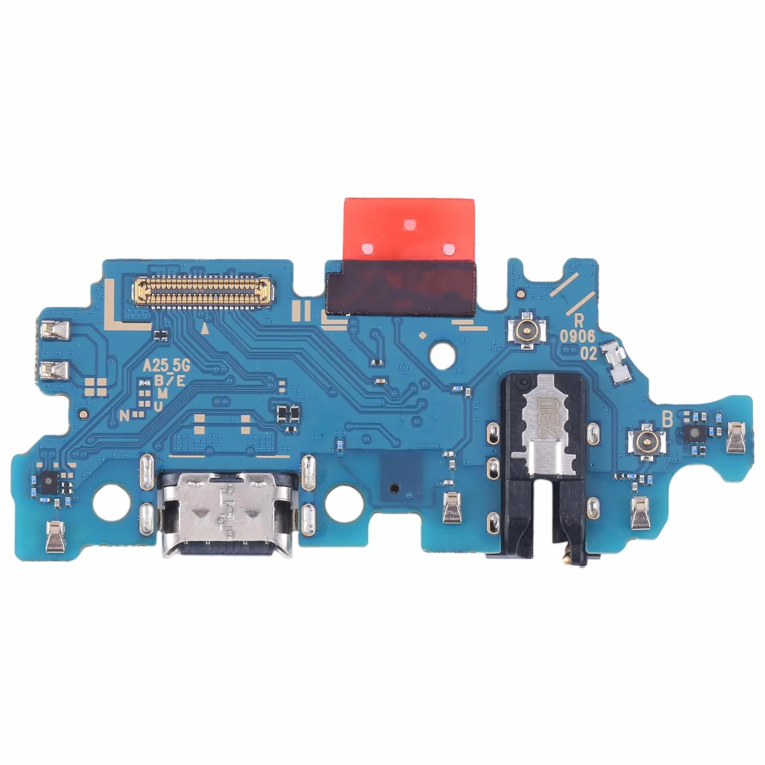 Ricambio Compatibile con Samsung Galaxy A25 5G A256 A256B CIRCUITO MODULO PCB SCHEDA PORTA USB TYPE C CONNETTORE jack DI CARICA RICARICA + MICROFONO CHIAMATE DC BOARD SYNC DATI +IN JACK CUFFIE
