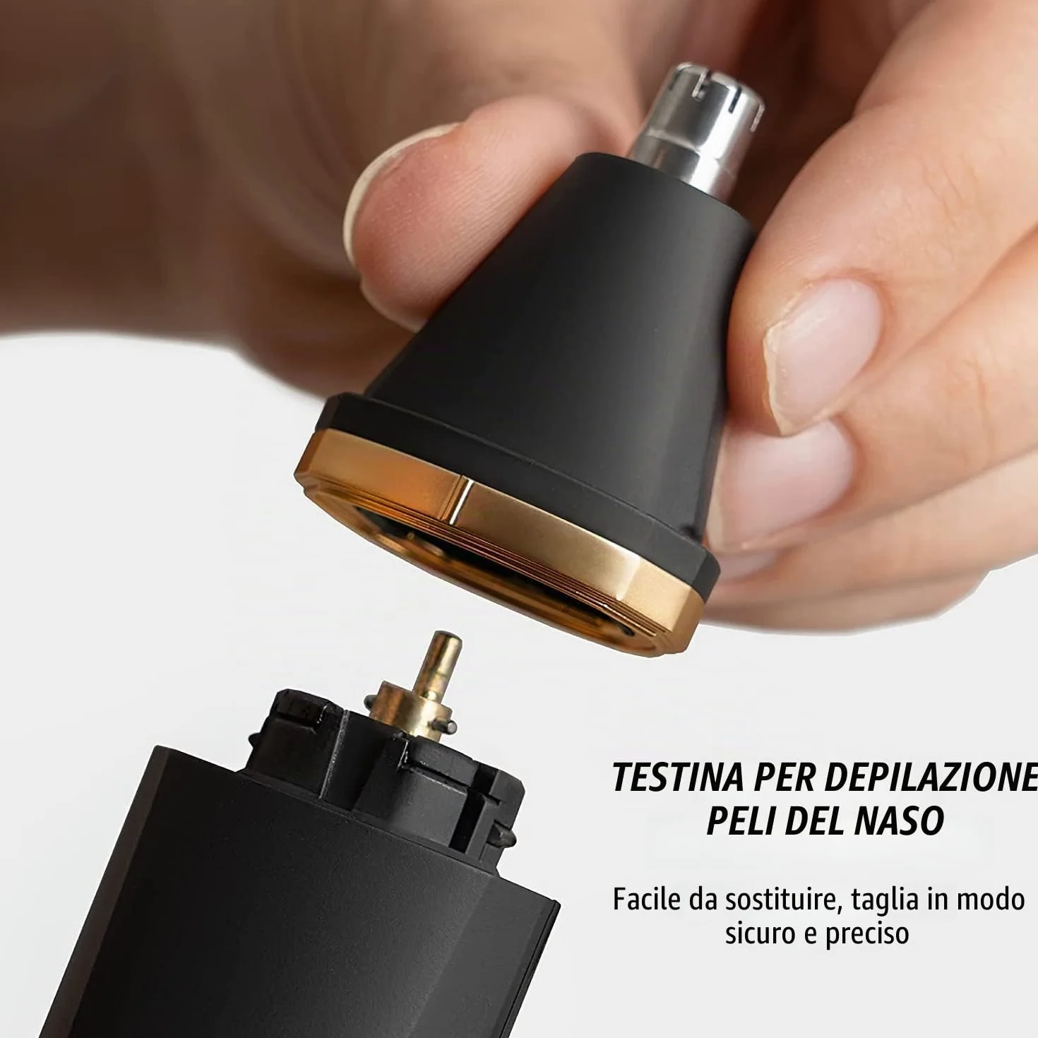 OLOV Rasoio Elettrico Corpo Uomo, Rifinitore con Lame In Ceramica, Waterproof Asciutto Bagnato