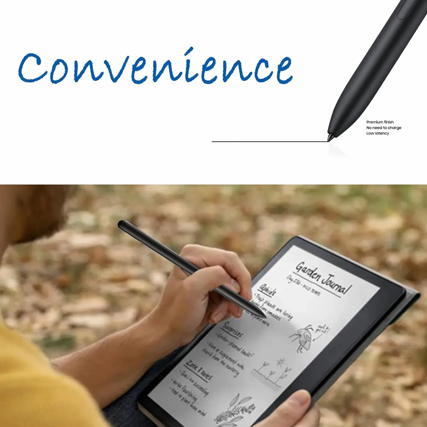 Penna Stilo di Ricambio per Kindle Scribe, Sensibilità alla Pressione 4096, Penna Magnetica ad Adsorbimento per Scribe Digitale,Sostituzione per Penna Kindle Scribe,Nero