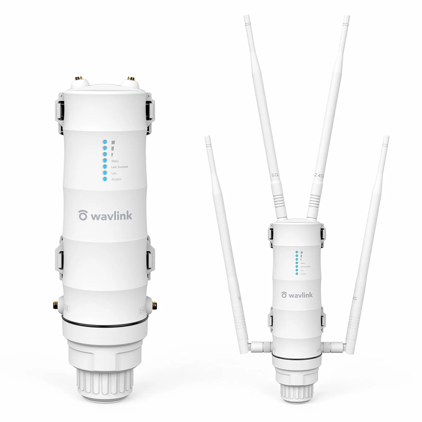 Wavlink AC1200 Ripetitore WiFi Extender Potente/Amplificatore WiFi PoE Passivo Sostenere POE/Dual Band 2.4+5GHz/4 Antenna WiFi Lunga Distanza(Porta LAN Gigabit PoE)…, WN572HP3