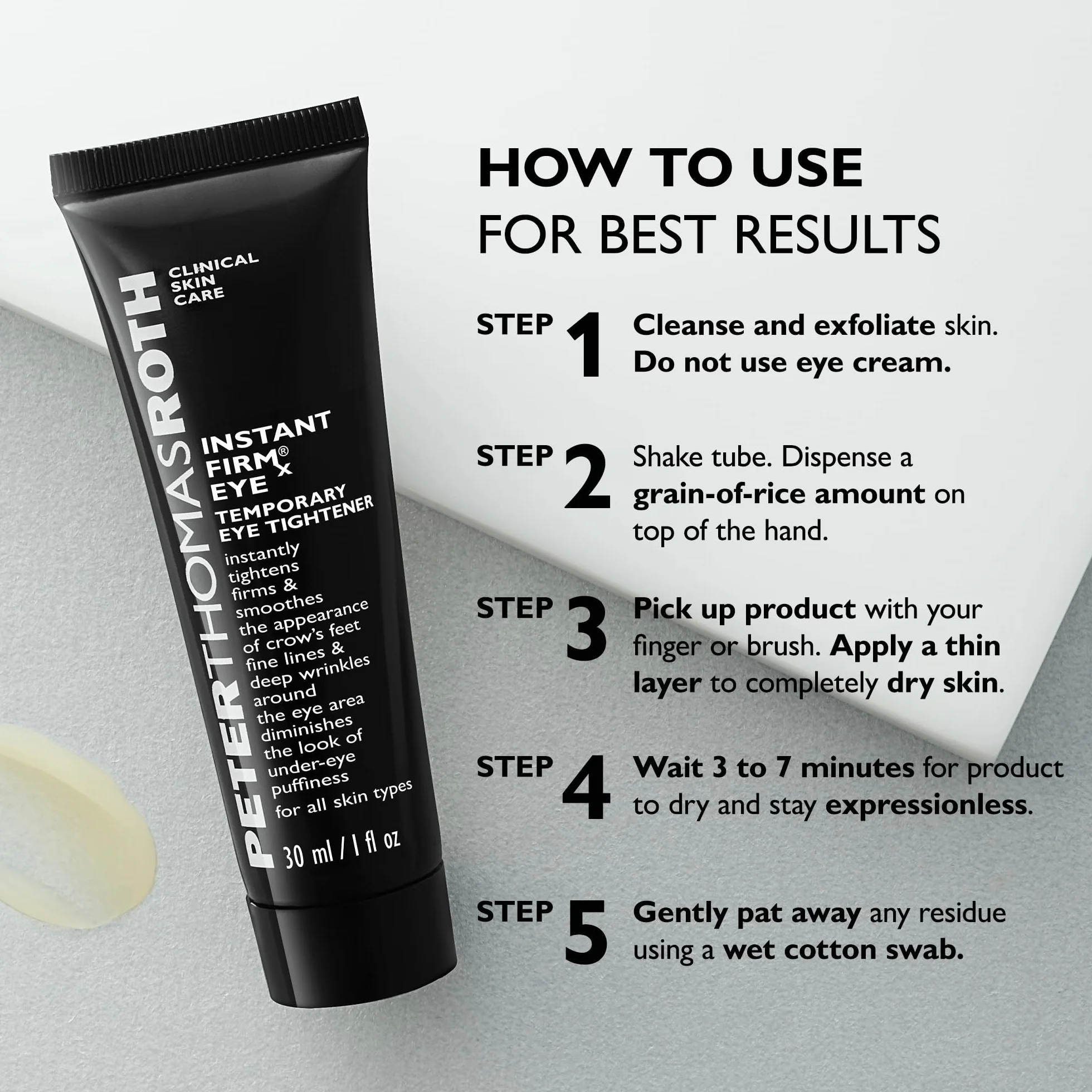 Peter Thomas Roth Instant FIRMx Eye Temporary Eye Tightener 30ml Gel Contorno Occhi Lifting Istantaneo
