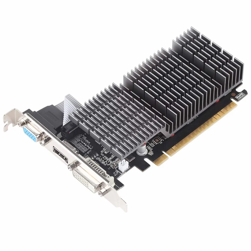 maxsun Scheda Video NVIDIA GEFORCE GT 710 2GB Scheda grafica GPU,Low Profile per HTPC Compatti e Build Low Profile Passive, Incluso Bracket Aggiuntivo I/O