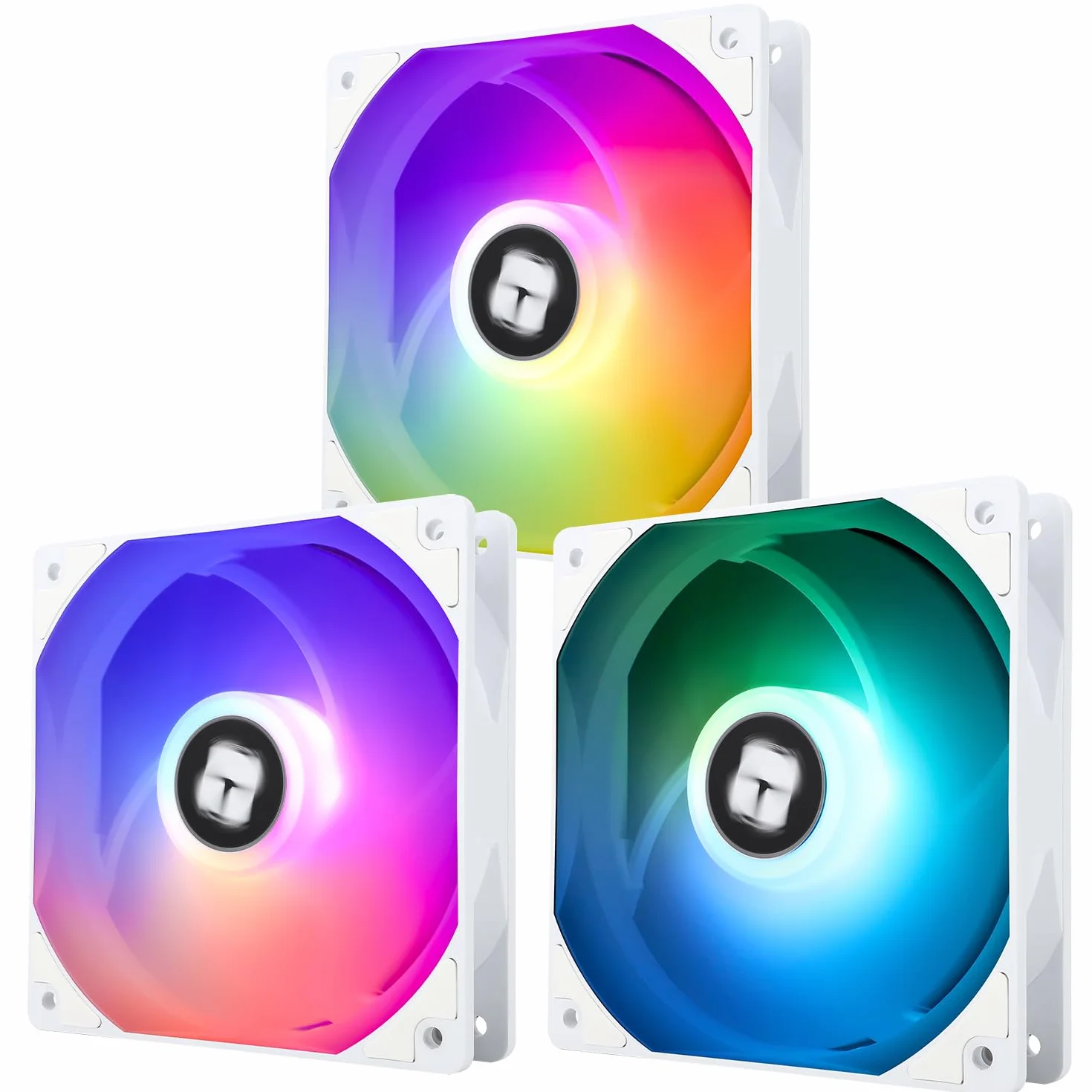 Thermalright TL-C12CW-S X3 - Ventola per CPU da 120 mm, colore bianco, ventola per computer PWM Silent con cuscinetto S-FDB incluso, fino a 1550 RPM (3 pezzi)