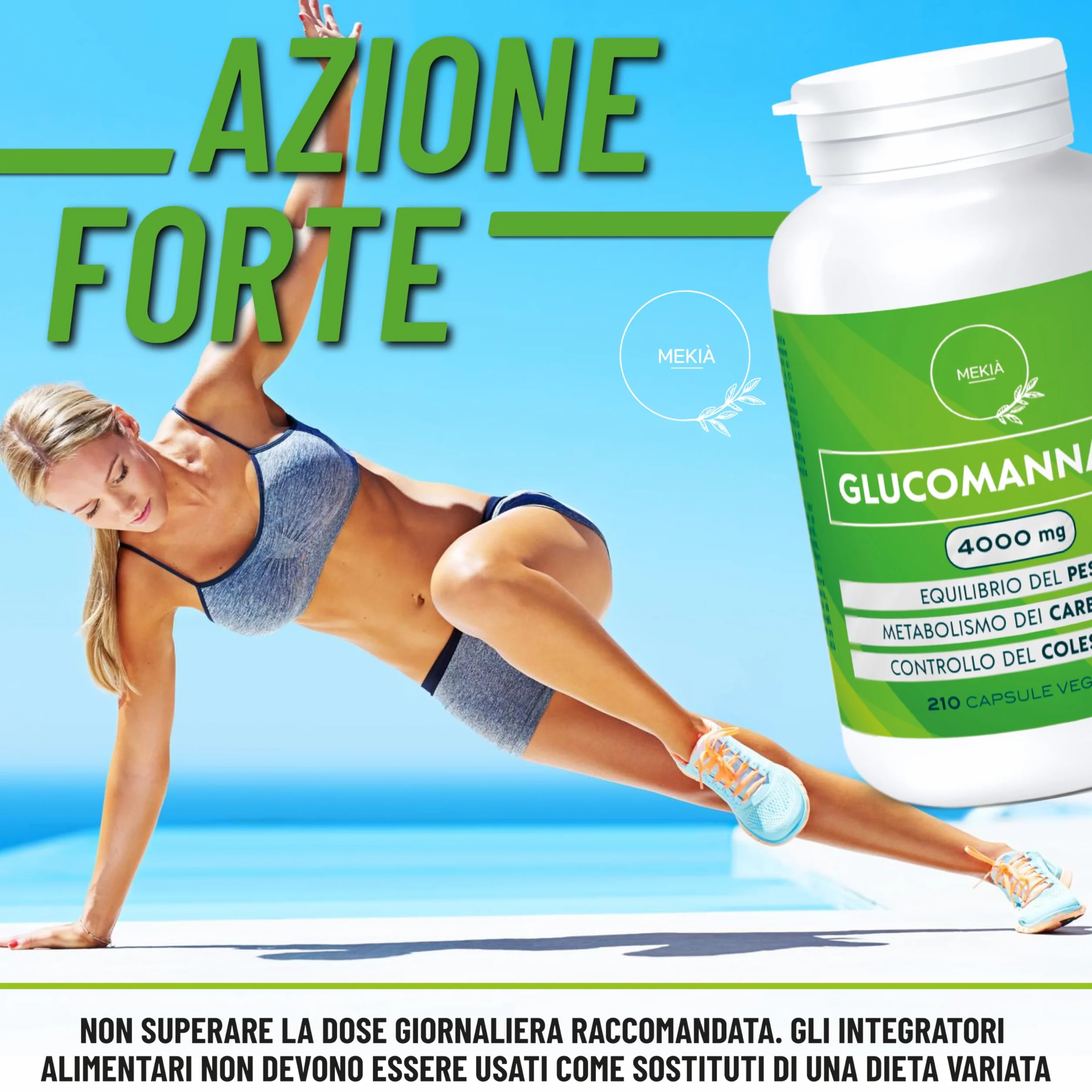 Glucomannano Forte dimagrante inibitore della fame blocca perdita peso elimina appetito