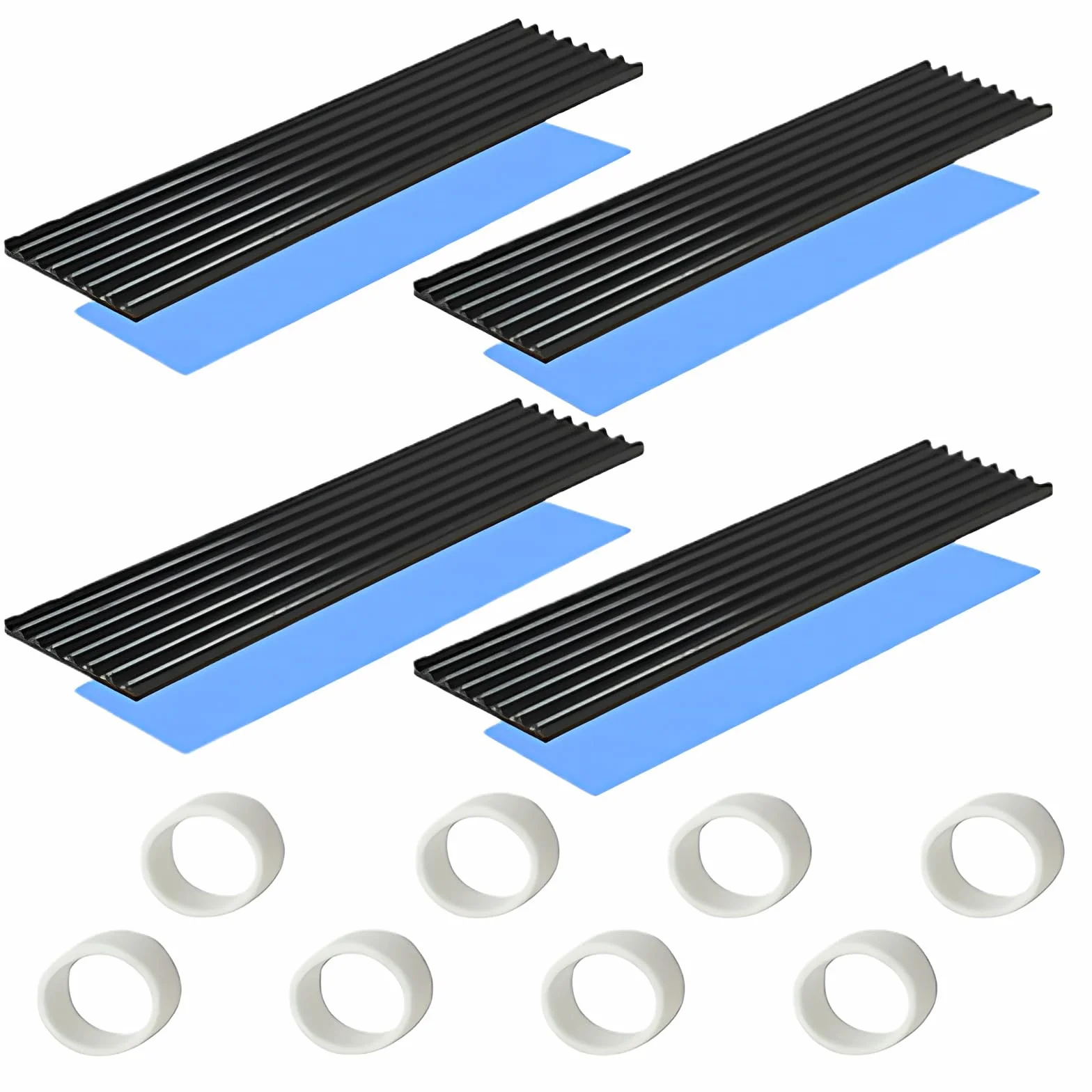 M.2 SSD heat sink with thermal conductive adhesive sheet to prevent thermal runaway Heat sink heat sink CPU IC chip circuit board suitable for LED amplifier aluminum 70mm × 22mm × 3mm