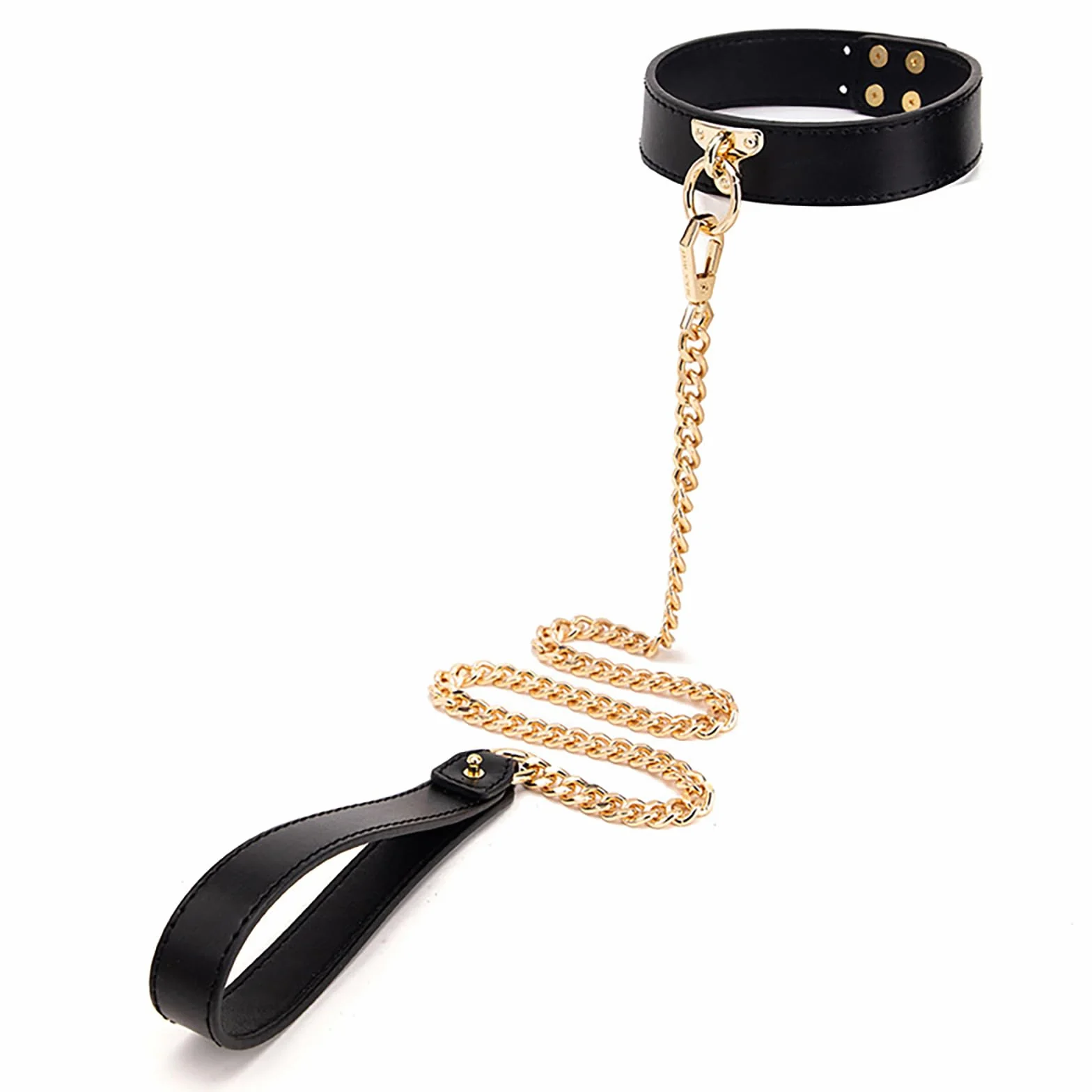 BDSM Collare Bondage con Guinzaglio a Catena, Set Collari Fetish in Pelle Regolabili per Coppie