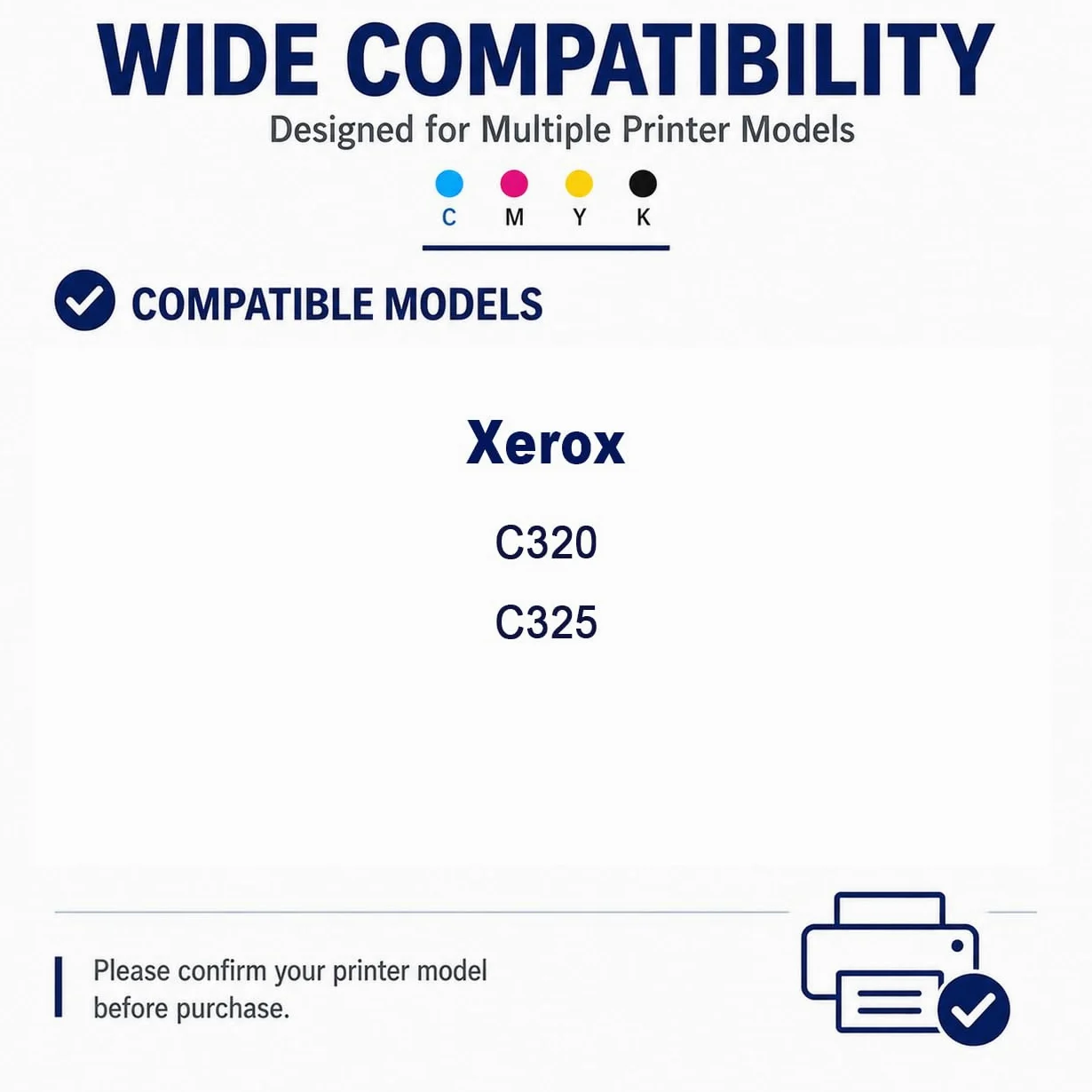 C320 sostituzione della cartuccia di toner ad alta resa per 006R04823/20/21/22, compatibile con Xerox C320 C325, con chip ,Yellow 1 Pack