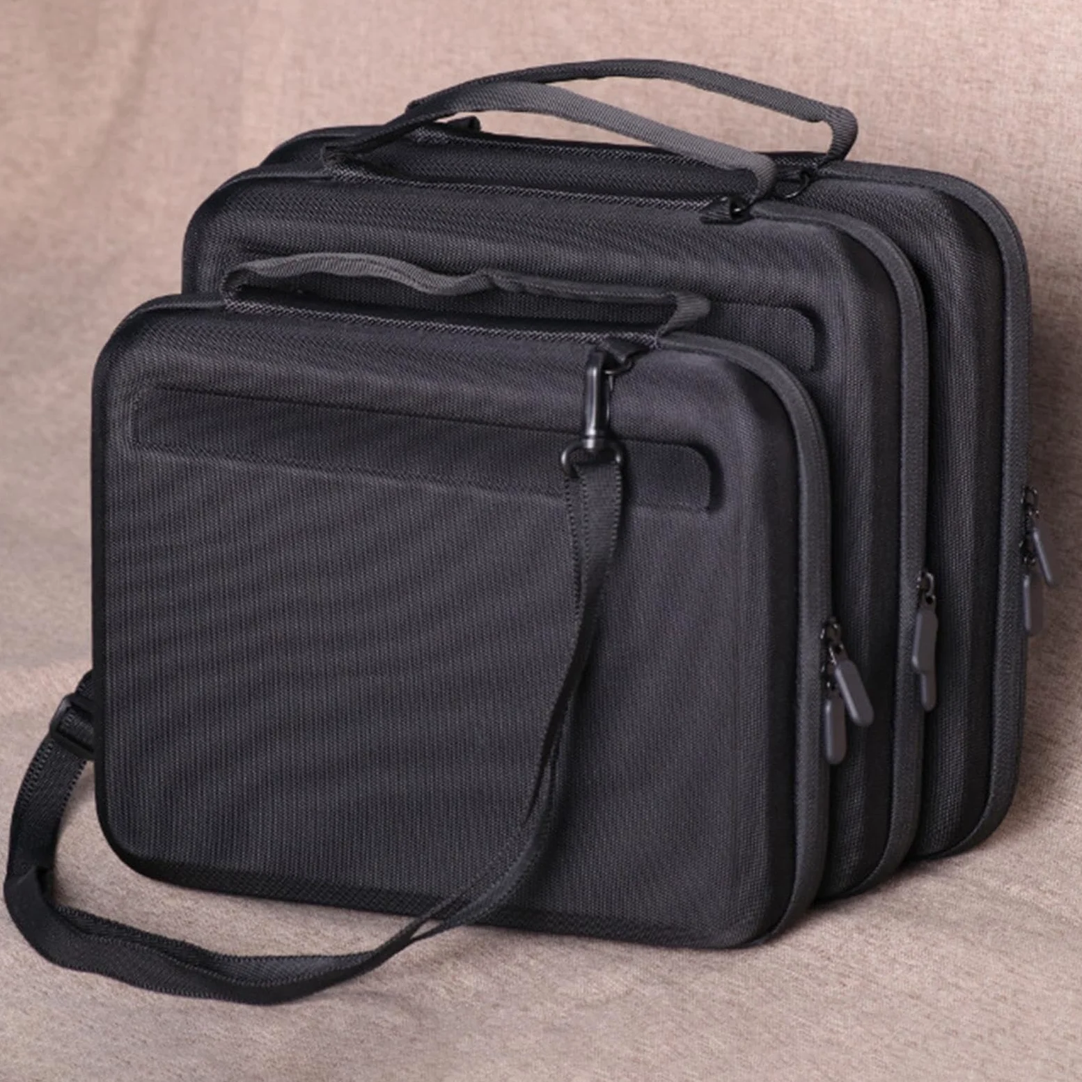 Organizer Laptop Borsa Custodia Rigida Impermeabile Compartimenti Organizer Maniglia Tracolla Regolabile Adatta per Affari Studenti Trasporto Ufficio, for 14inch Pads