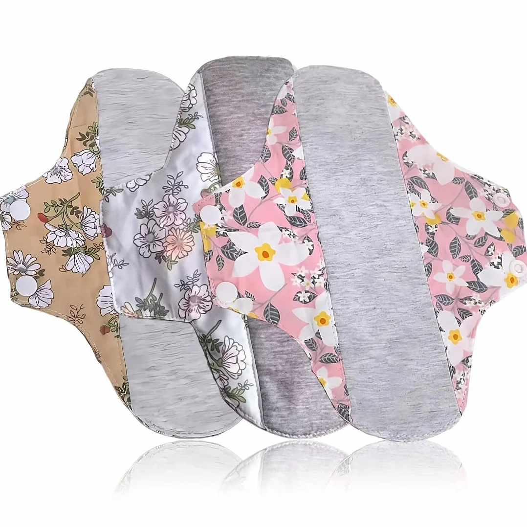 Assorbenti Lavabili Donna 3 Pz, Mutande Assorbenti Riutilizzabili, Salvaslip Cotone Fibra Di Bamboo 18x23cm