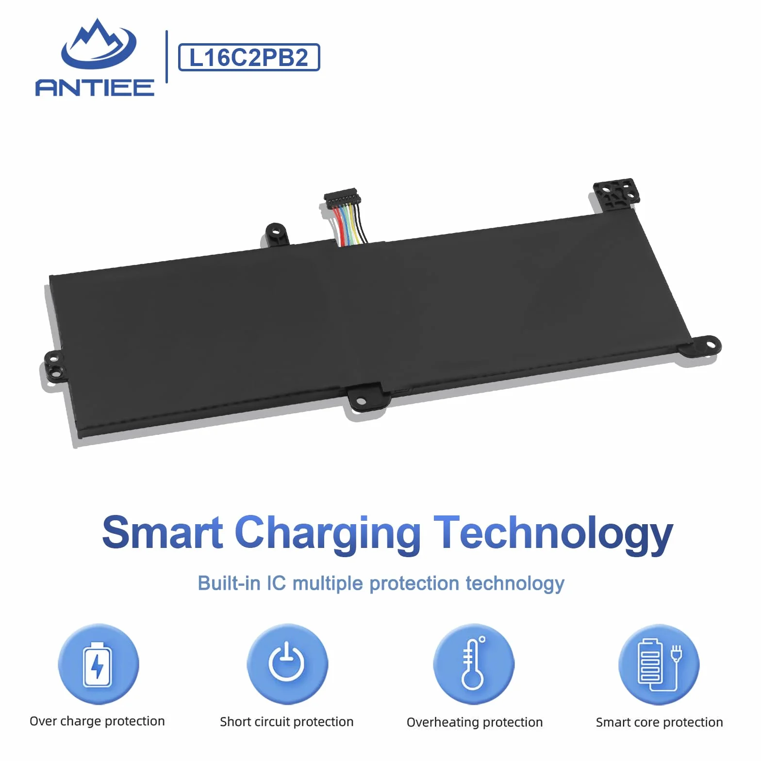 L16C2PB2 Batteria per Lenovo IdeaPad 320-15ABR/15IAP/15IKB/15ISK/17IKB 130-14AST/14IKB S145-15AST/15IWL/15IIL/14IIL/14IWL 330-15IKB 520-15IKB V320-17IKB V145-15AST V14-IWL V15-ADA B320-14IKB L17M2PB7