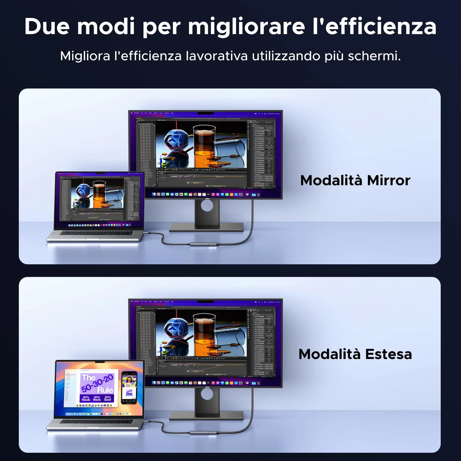 UGREEN Adattatore da USB C a HDMI Femmina 8K 60Hz 48Gbps Compatibile con iPhone 17 Pro Max Air iPhone 16 Plus Pro Max MacBook M4 M3 iPad Air Galaxy S25 S24 Ultra Cavo Tipo C HDMI2.1 Thunderbolt 4 3