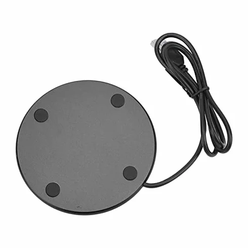 lyrlody Scaldatazze USB con Controllo Touch, Base Riscaldante Ø10,3 cm, Temperatura Costante per Tazze e Bicchieri