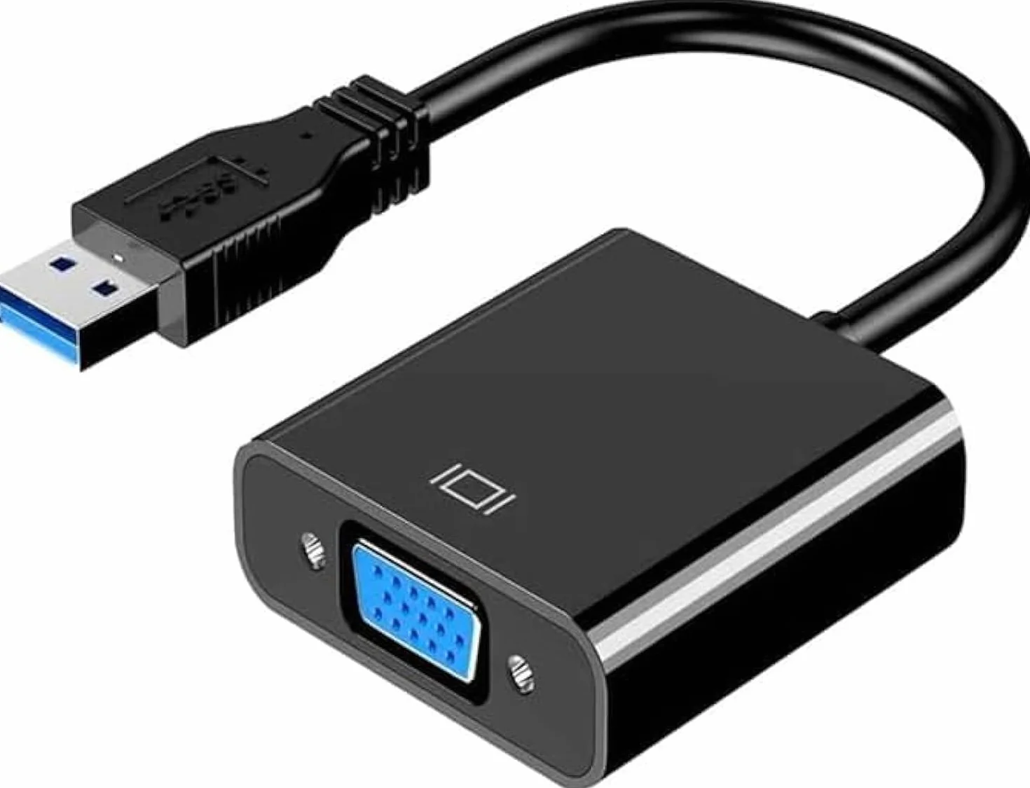 GERUI Adattatore da USB a VGA, Convertitore USB 3.0/2.0 a VGA, Video HD 1080P per PC Laptop HDTV