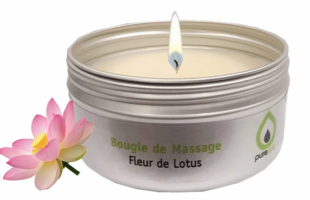 EMPIRE DES SENS Cofanetto Sensuale 3 Candele massaggio Fiore di Monoï Loto 1001 Notti ingredienti vegetali