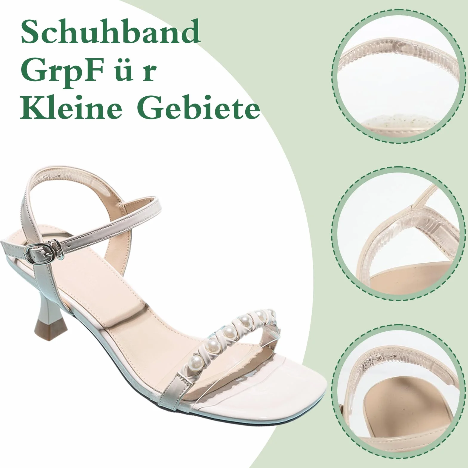 Silicone Antiscivolo per Scarpe – Adesivi per Tacchi Alti, Slingbacks, Sandali e Sneaker
