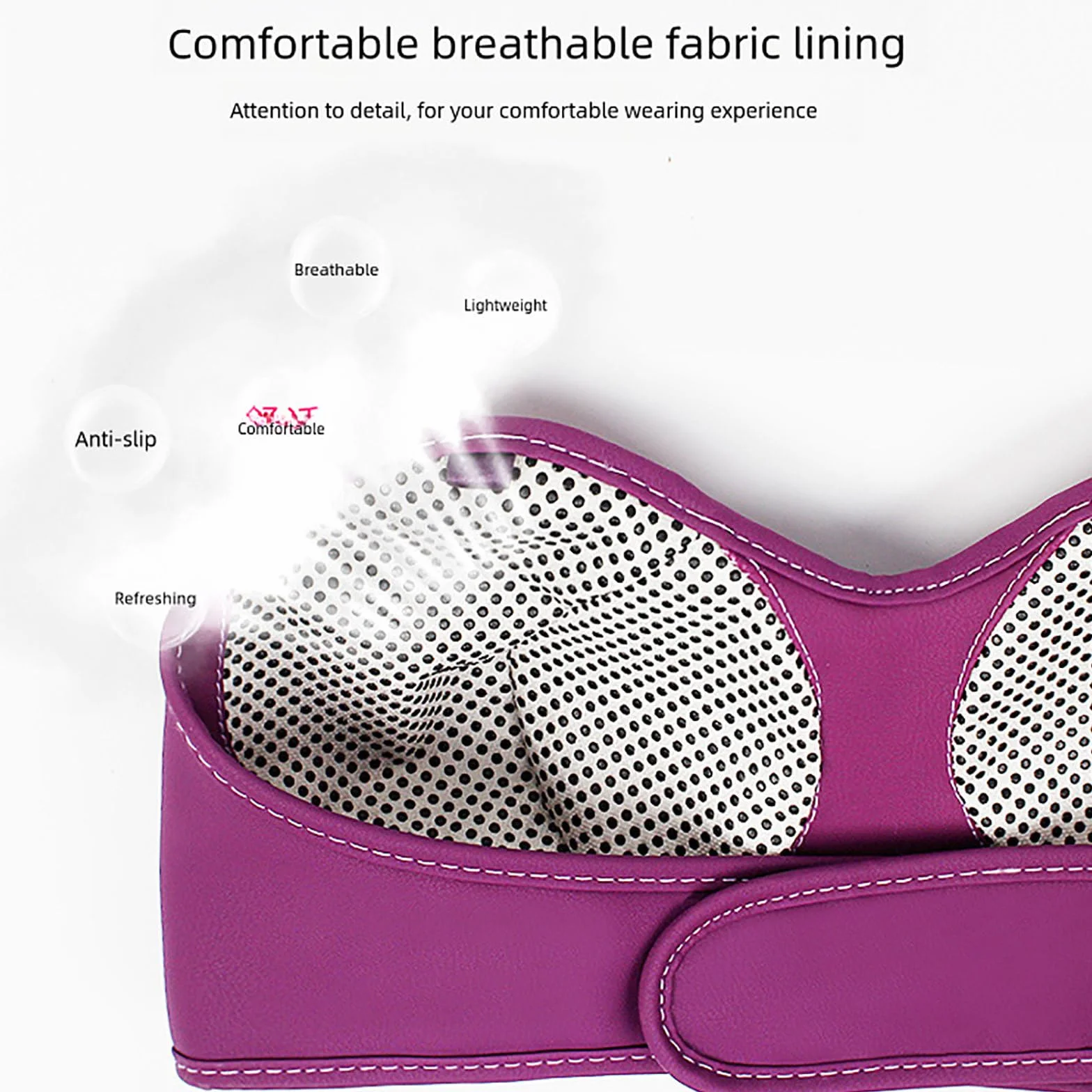 Reggiseno Elettrico per Aumento Seno, Massaggiatore, 3 Intensità, Massaggio Riscaldato