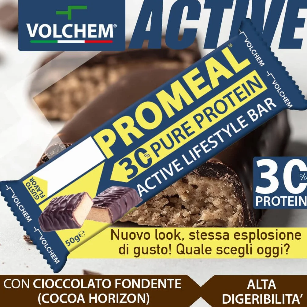 Volchem Promeal Zone 40-30-30 Barretta Proteico-Energetica 24 Barrette Menta