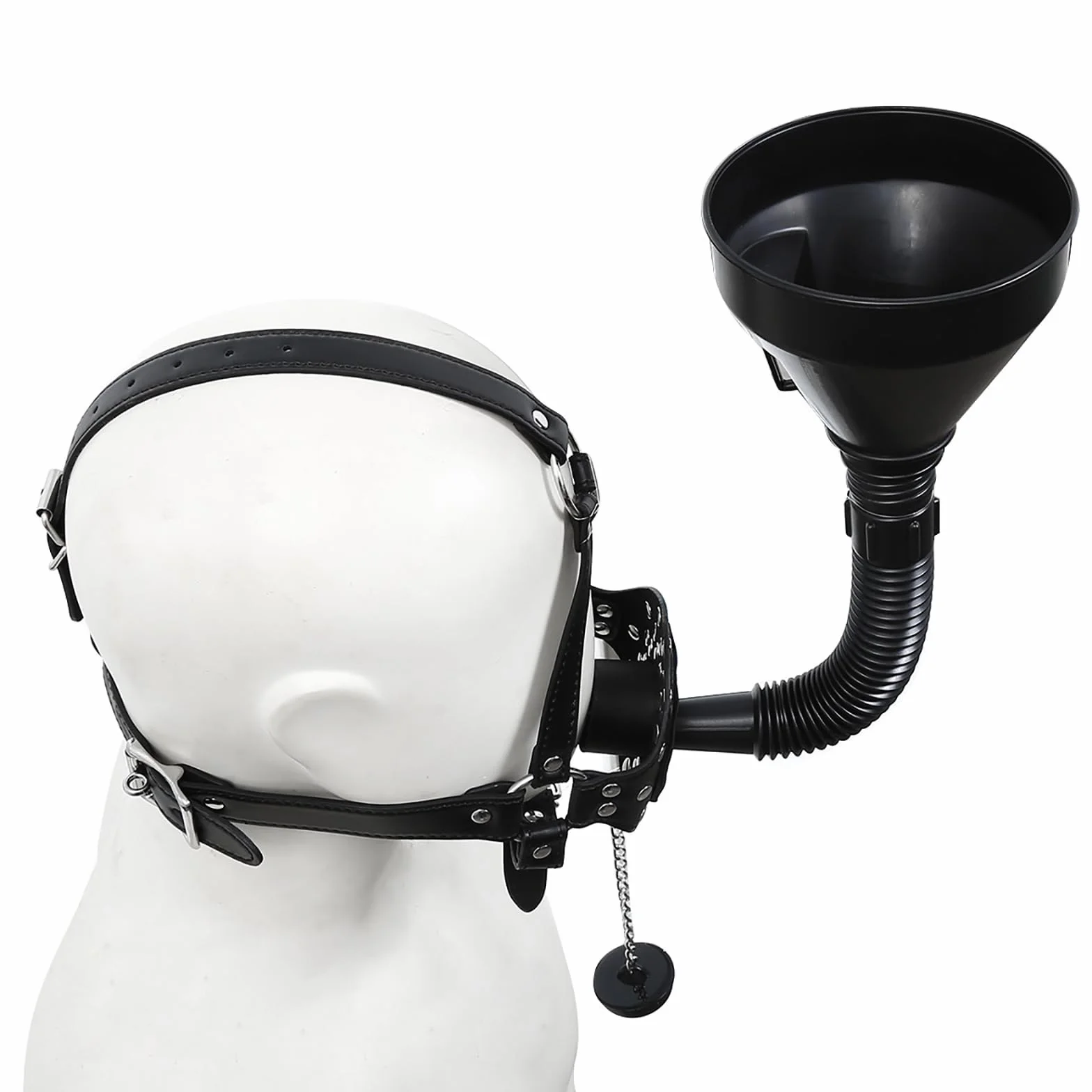 BDSM Kit Ball Gag Imbuto Bondage Testa Imbracatura Set Coppie Giochi Sesso Nero