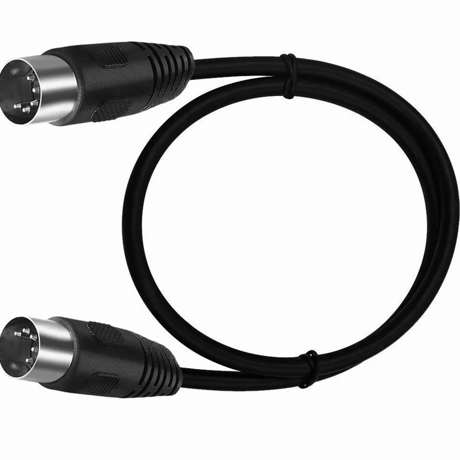0.5m 1m 1.5m 3M 5m 90 gradi MIDI DIN 5PIN maschio a maschio Spina 5 pin DIN prolunga audio maschio cavo cavo din-5pin M/M cavo(Double Right 5pin,3m)