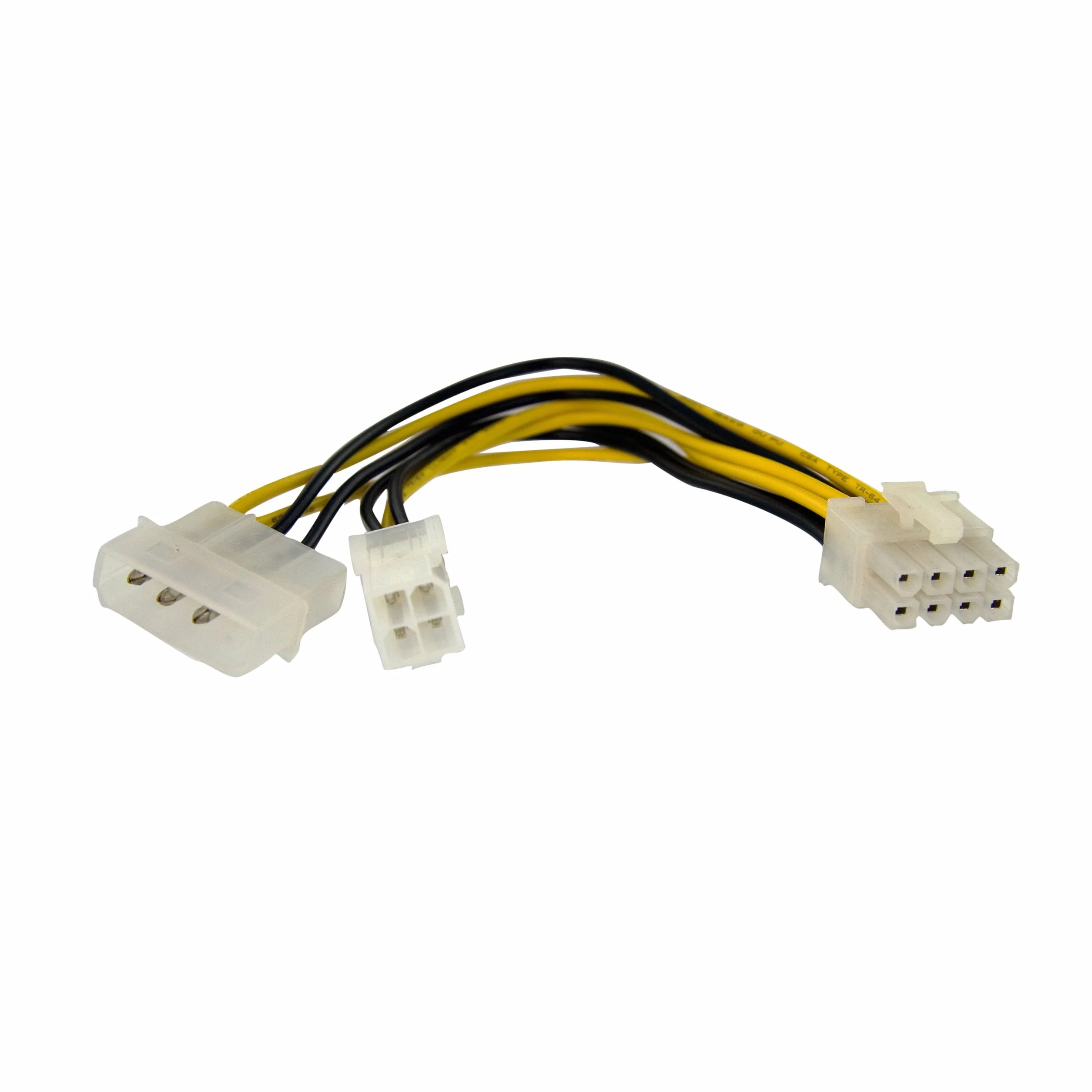 StarTech.com Adattatore di alimentazione EPS da 4 poli a 8 poli con LP4 F/M 15 cm, Adattatore corrente da ATX a EPS (EPS48ADAP)