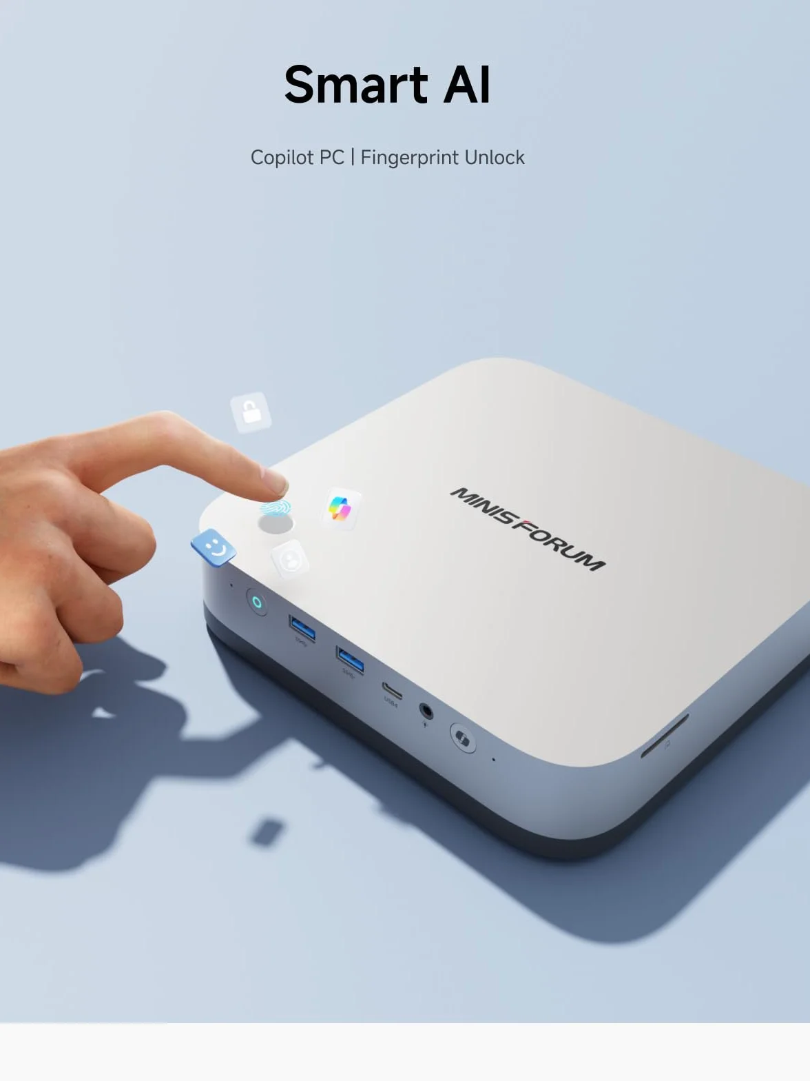 MINIS FORUM AI X1 Pro Mini PC AMD Ryzen AI 9 HX370 32GB DDR5 1TB PCIe 4.0 SSD 4K Quad Display Dual LAN 2.5 WiFi 7 BT 5.4 Oculink