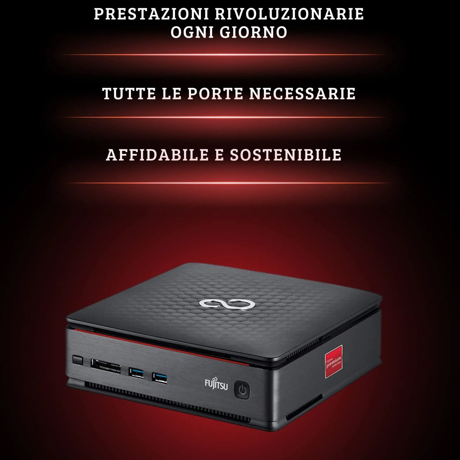 Fujitsu Mini PC Pronto all'Uso Intel i5 8GB RAM 256GB SSD Windows 11 Pro Office 2021 Ricondizionato