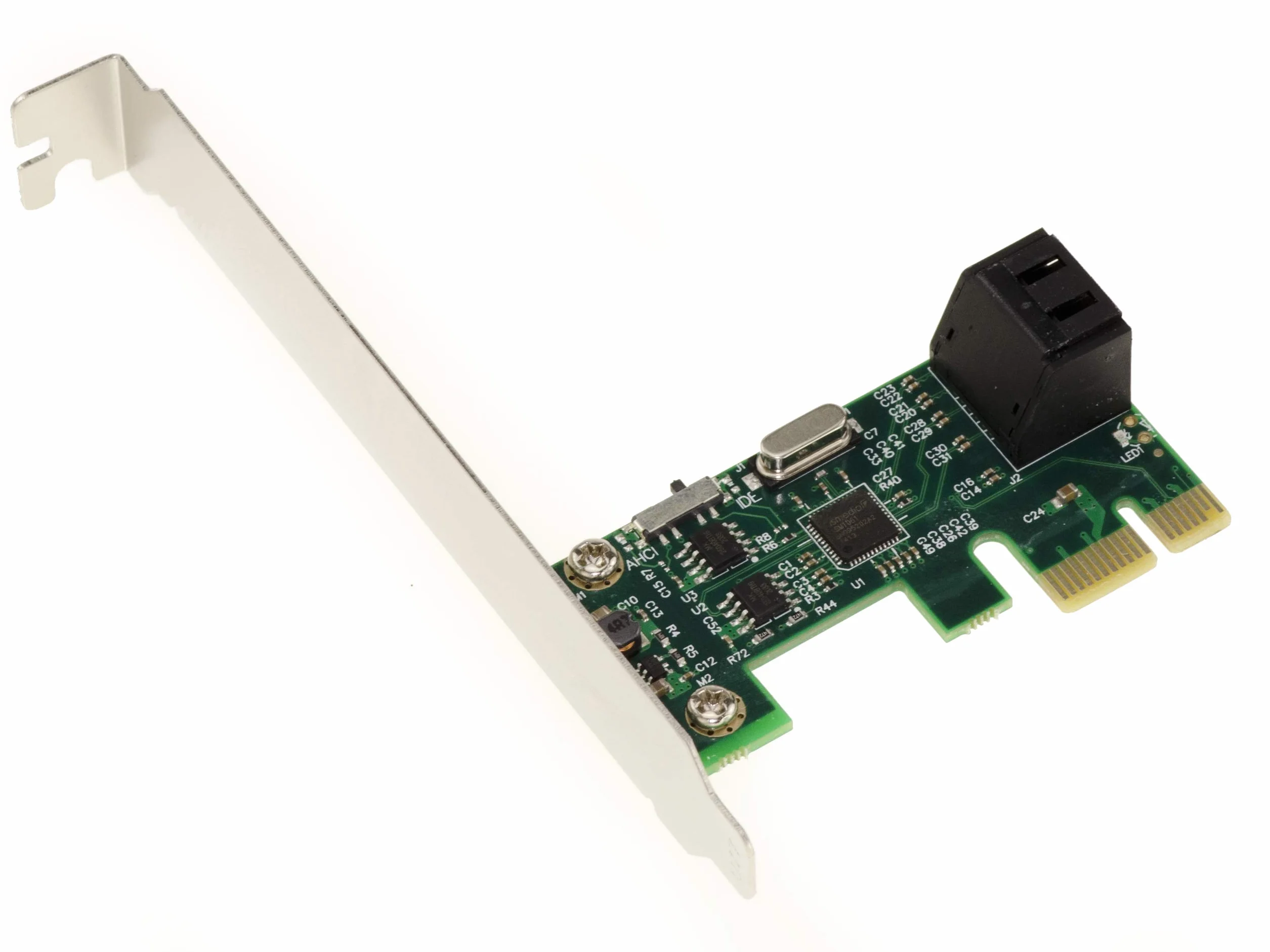 KALEA-INFORMATIQUE Scheda controller PCI Express PCIe x1 a 2 porte per dischi rigidi SATA. Formato compatto, con chipset ASM1061. Profilo alto e basso.