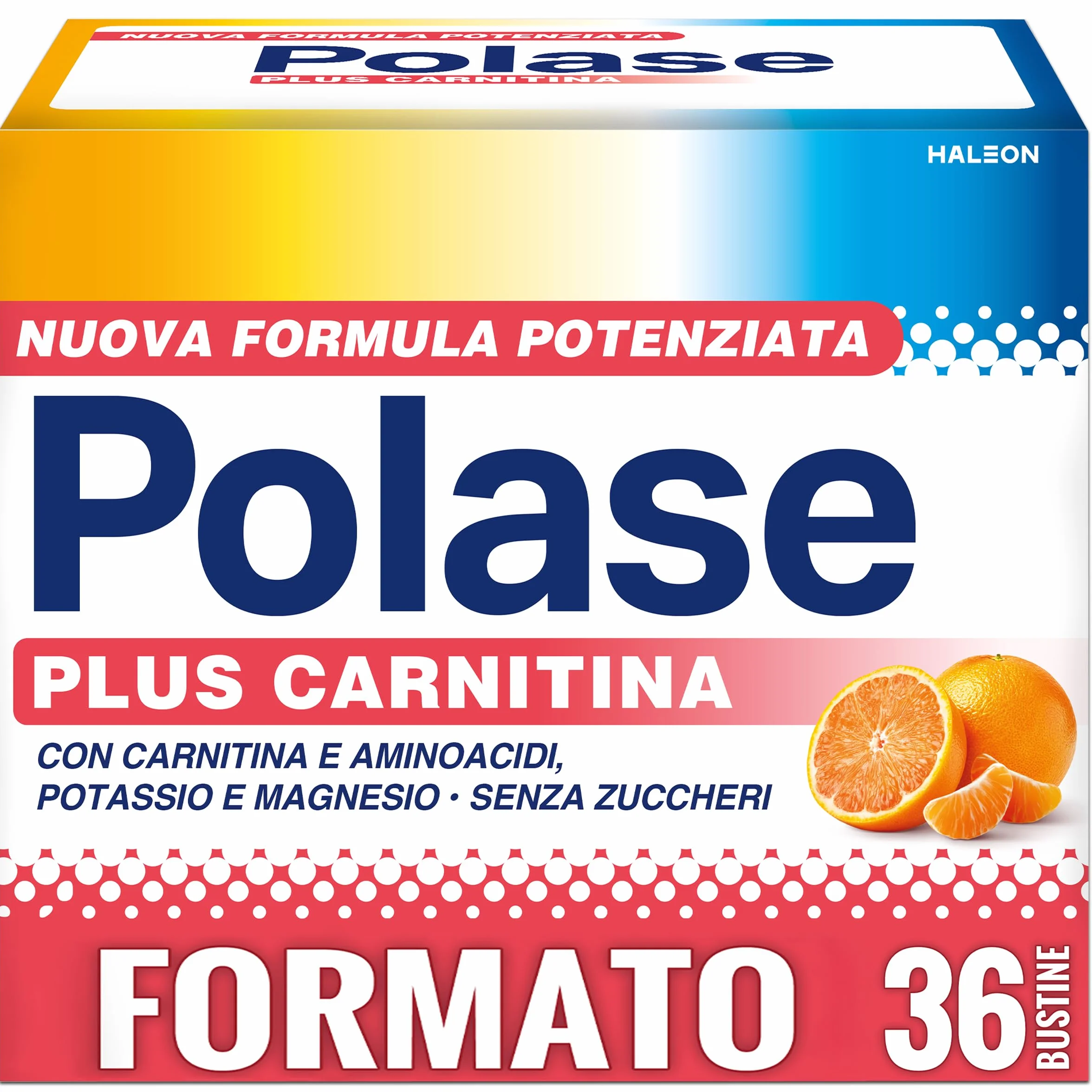 Polase Plus Carnitina 36 Bustine, Stanchezza e Fatica Fisica, Formula con Carnitina e Aminoacidi