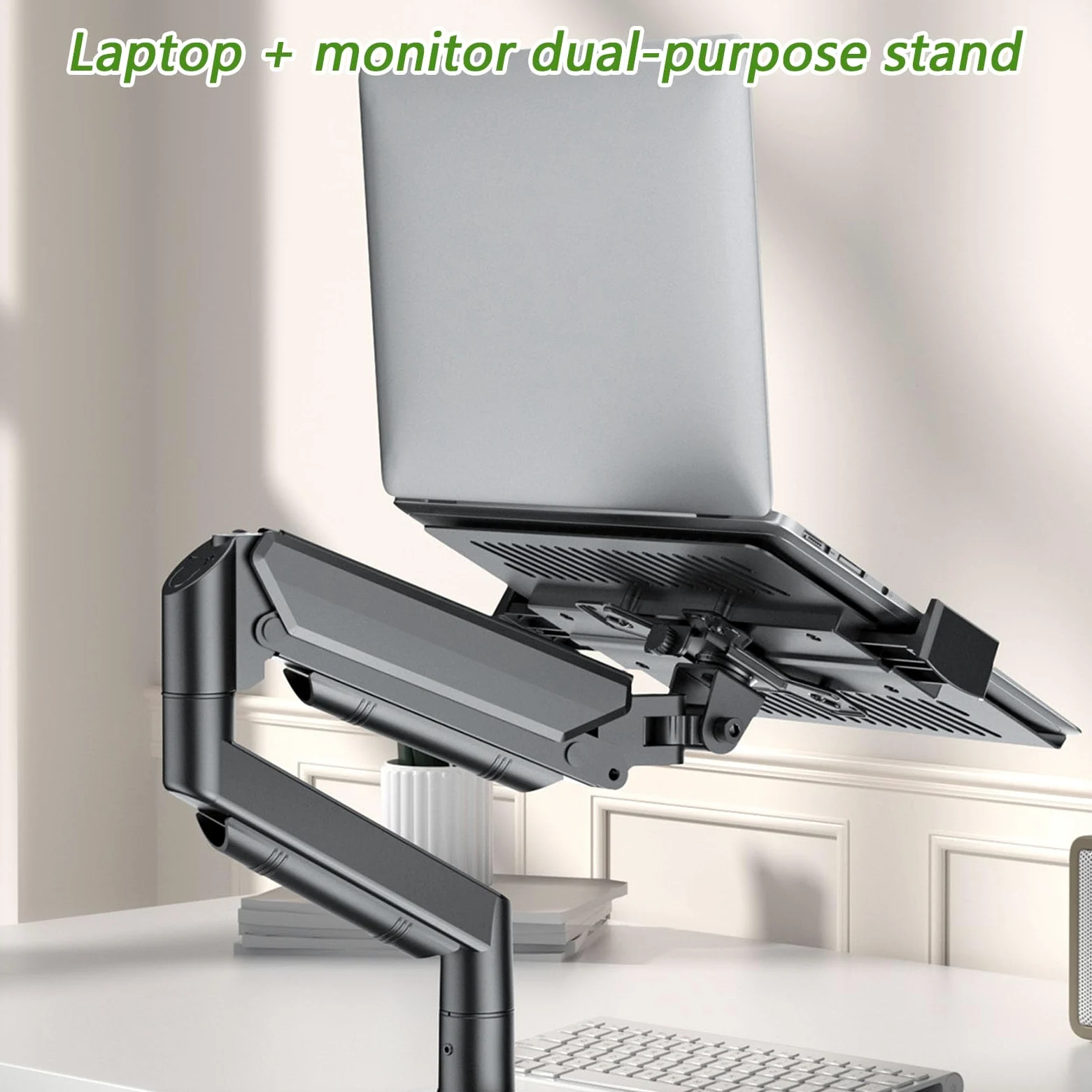 Supporto Laptop Regolabile Portatile Sostegno Verticale Telescopico per PC | Scrivania per Monitor Per Ufficio Casa Camera Da Studio Sala Riunioni Aula