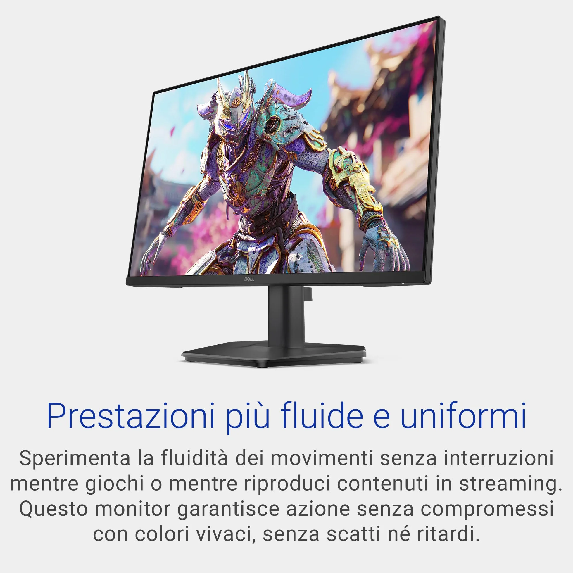 Dell 24 Monitor Gaming - SE2426HG, Full HD (1920x1080), 240Hz, Fast IPS, 0.5ms, AMD FreeSync Premium, 99% sRGB, HDR10, VESA (100x100mm), DisplayPort, 2 HDMI, 3 Anni di Garanzia, Nero