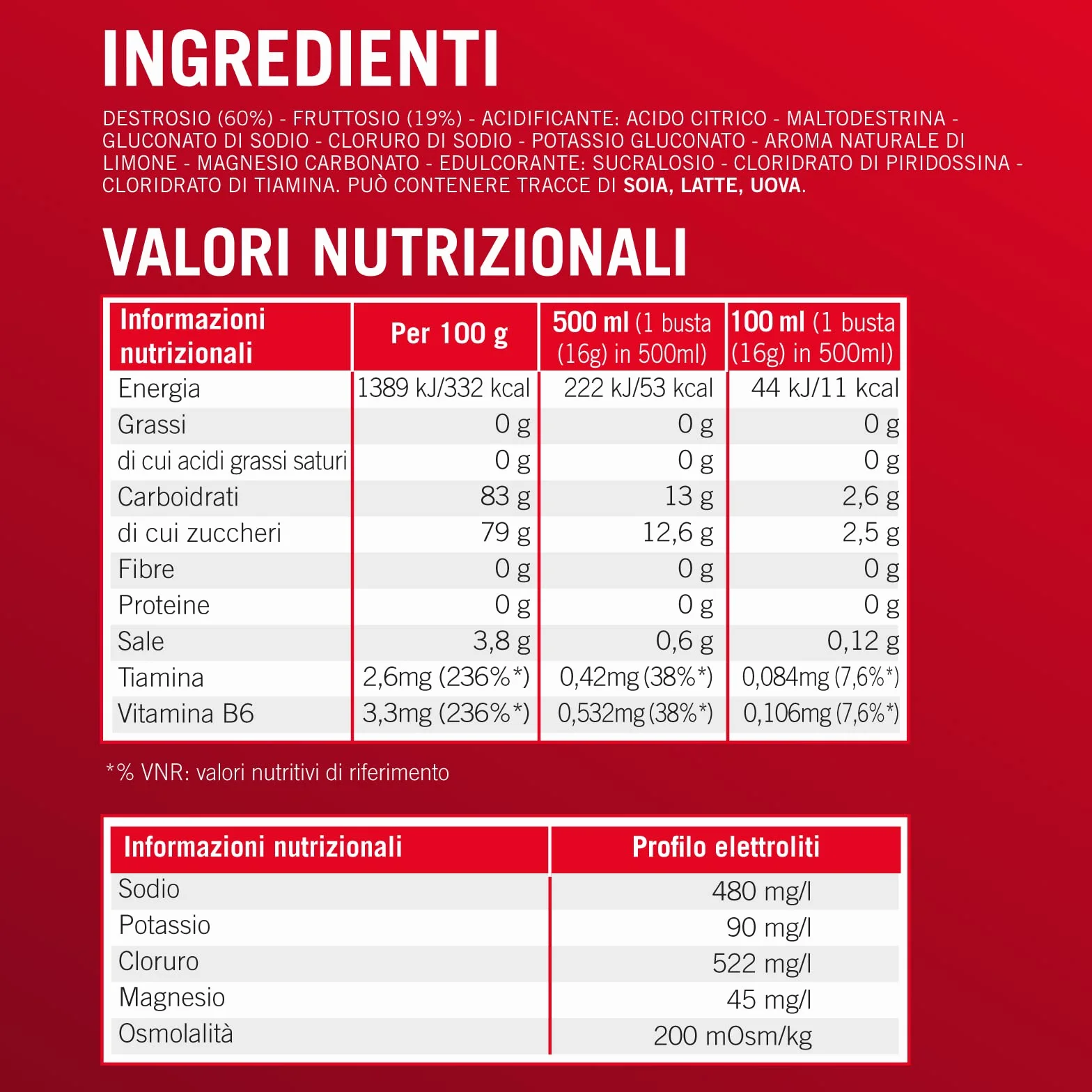 Enervit Instant Sport Drink Limone Sali Minerali Carboidrati 10 Buste 16g