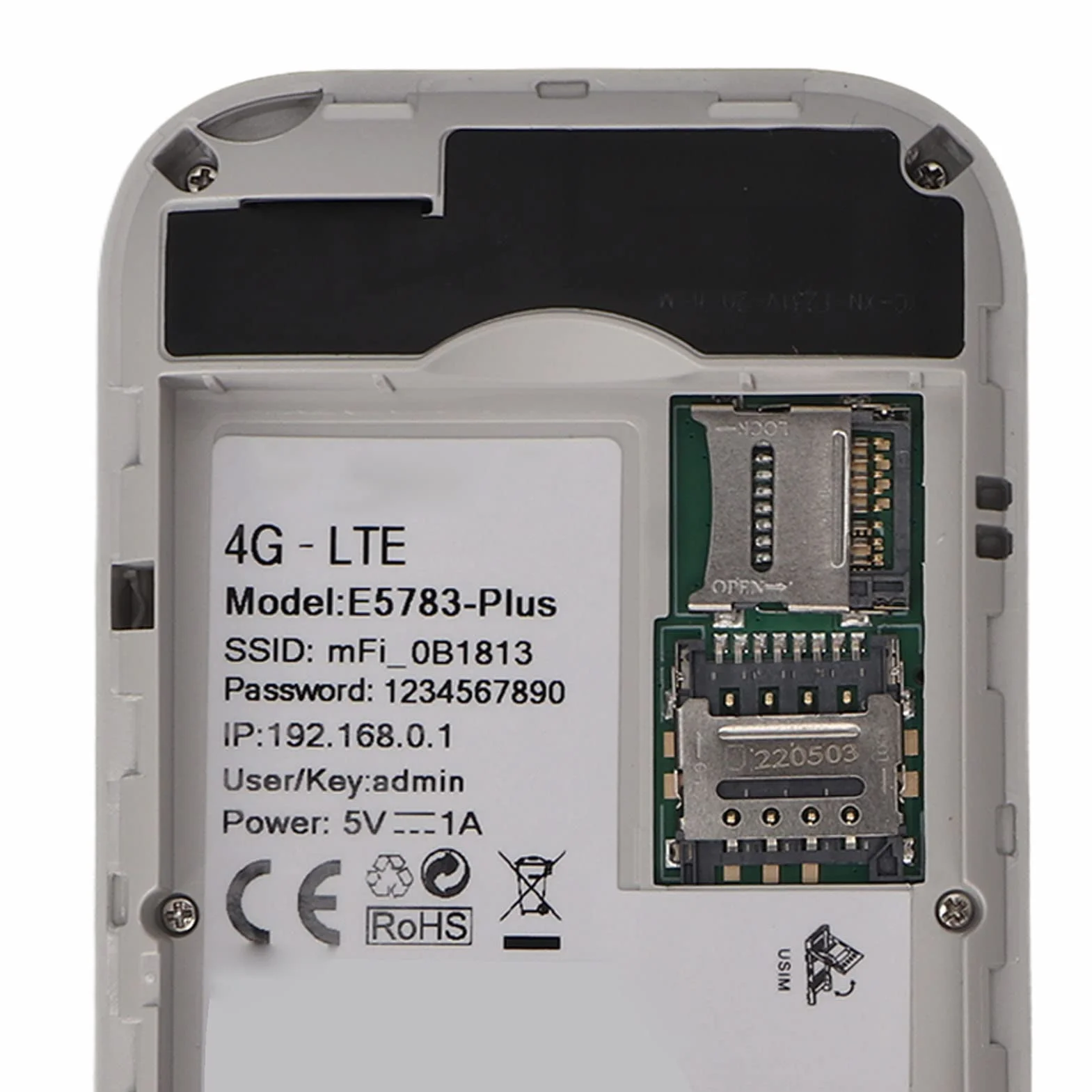 KIMISS Hotspot 5G WiFi Portatile 300Mbps ABS Pocket 4G SIM Slot USB per Europa