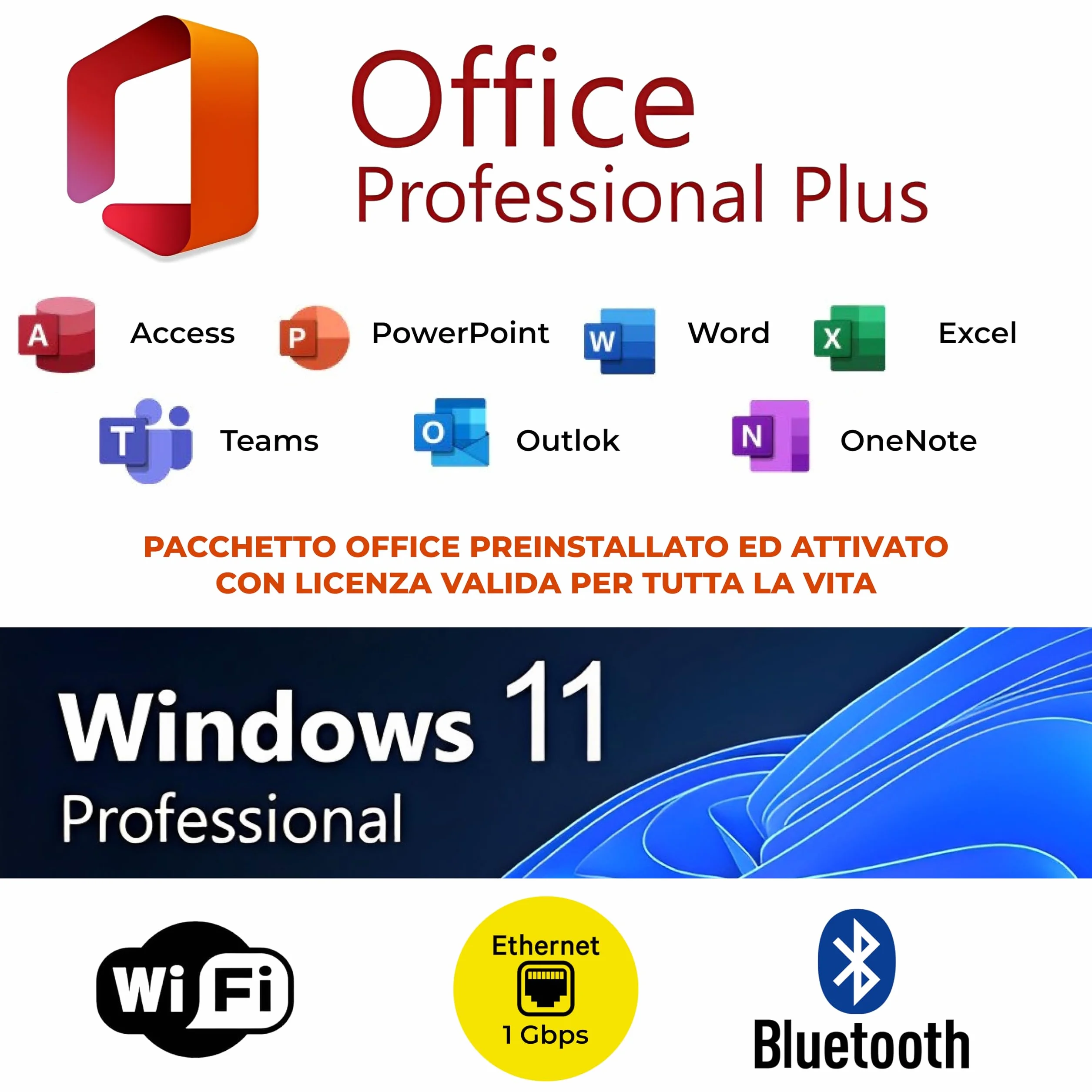 Pc fisso 24 CORE - RAM 64GB - DOPPIO PROCESSORE XEON - ssd 1tb - scheda video AMD RX580 8GB - WiFi Bluetooth - Windows 11 PRO + office - Workstation server computer - DVD - meglio di i7 e i9! NUOVO