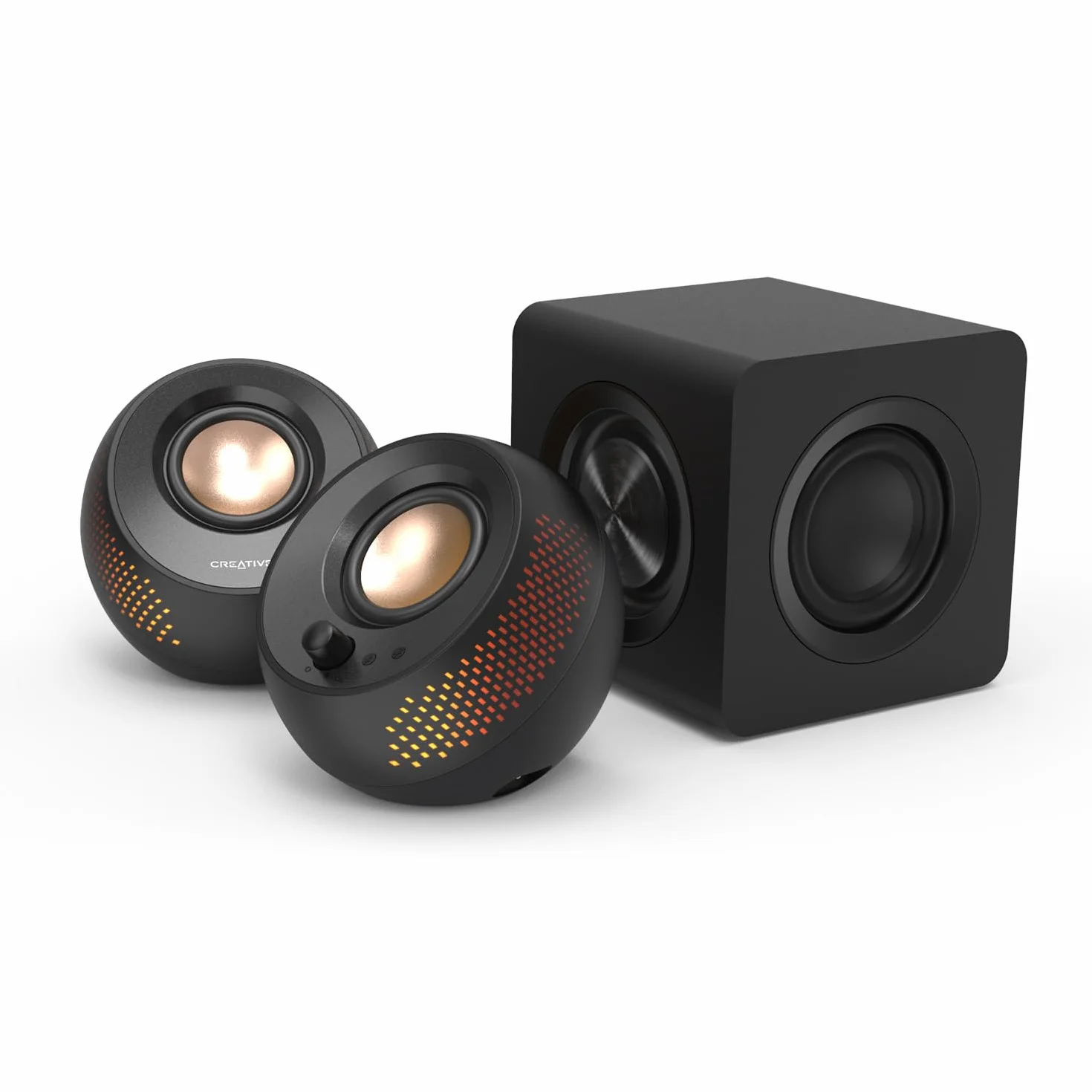 CREATIVE Pebble X Plus 2.1 USB-C Altoparlanti Bluetooth 5.3 RGB Subwoofer 15W RMS per PC Mac